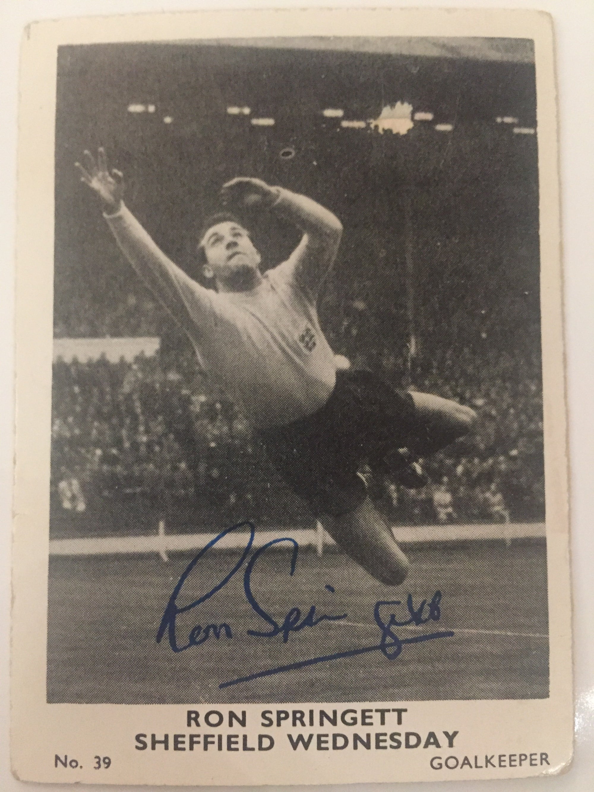 039. RON SPRINGETT - SHEFFIELD WEDNESDAY