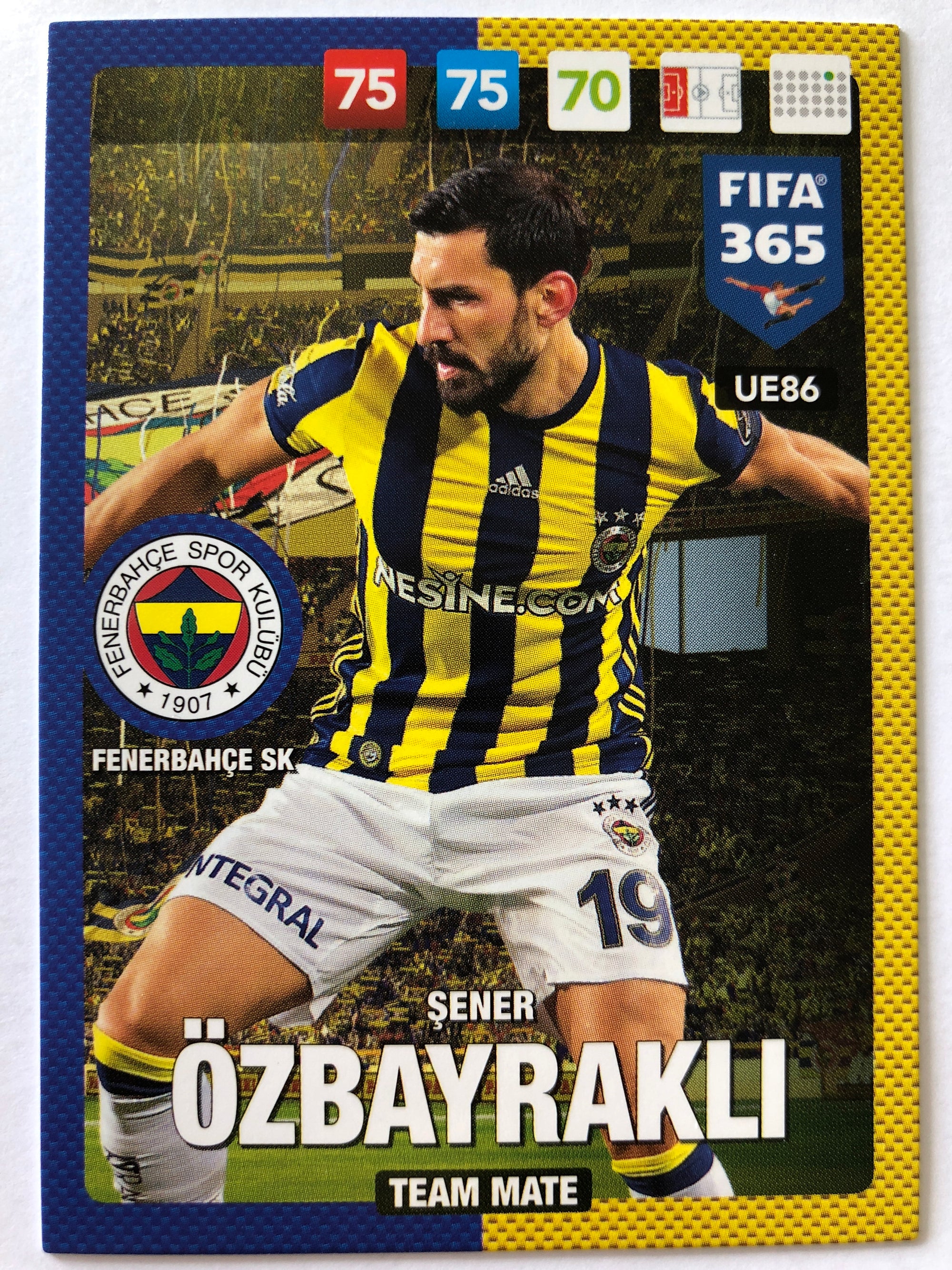 UE086 - SENER ÖZBAYRAKLI - FENERBAHCE SK - TEAM MATE