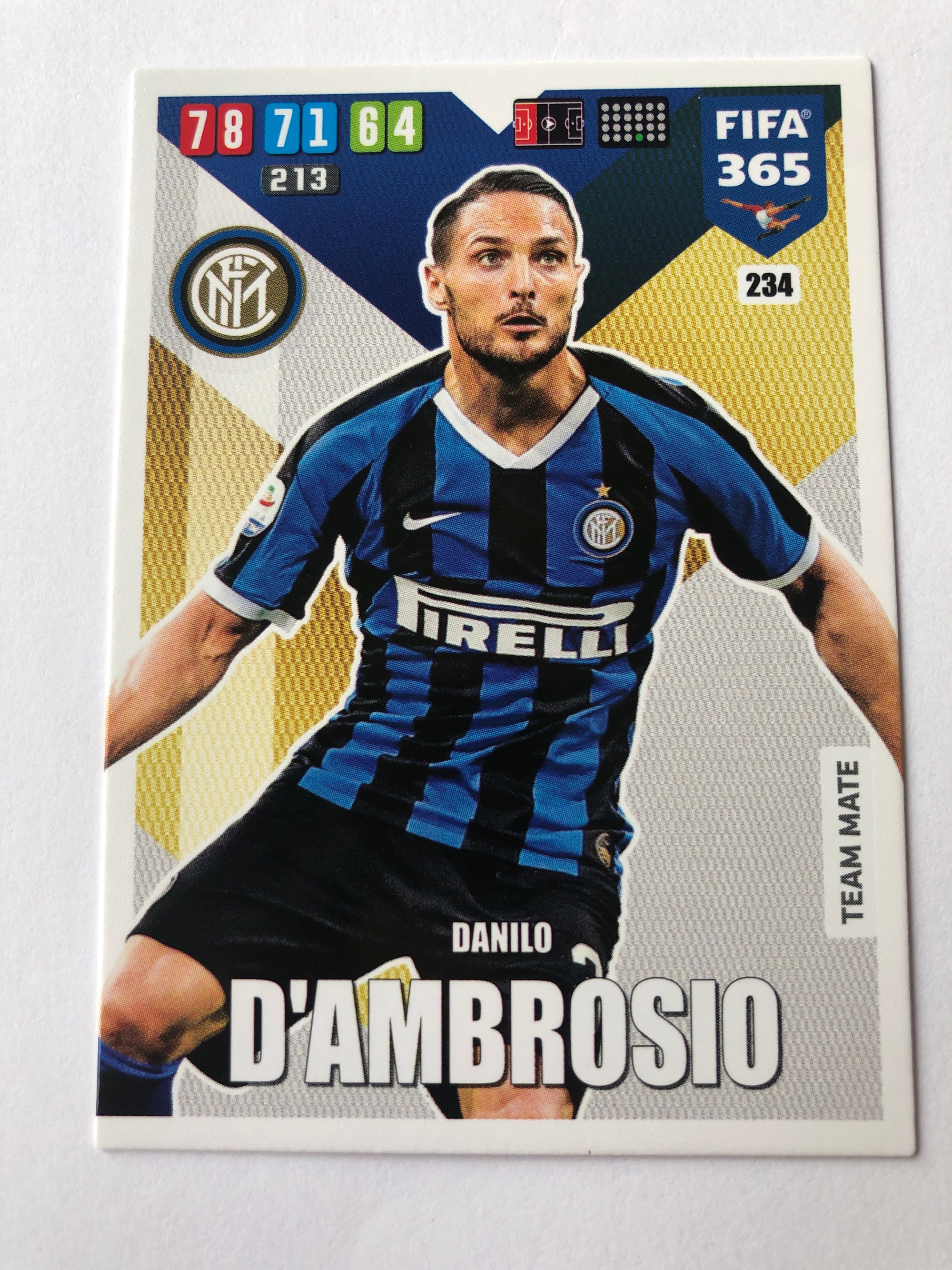 234. DANILO D’AMBROSIO - INTER - TEAM MATE