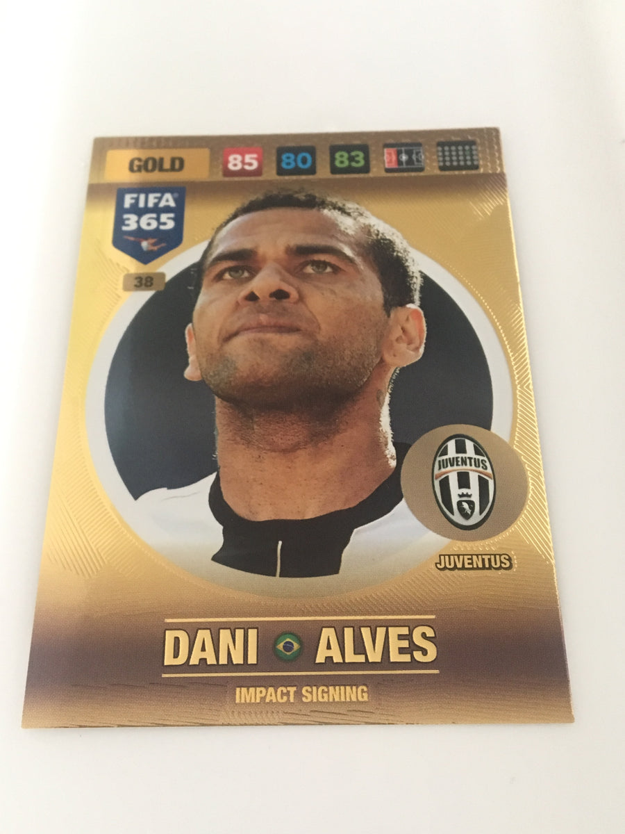038. DANI ALVES - JUVENTUS - GOLD - IMPACT SIGNING