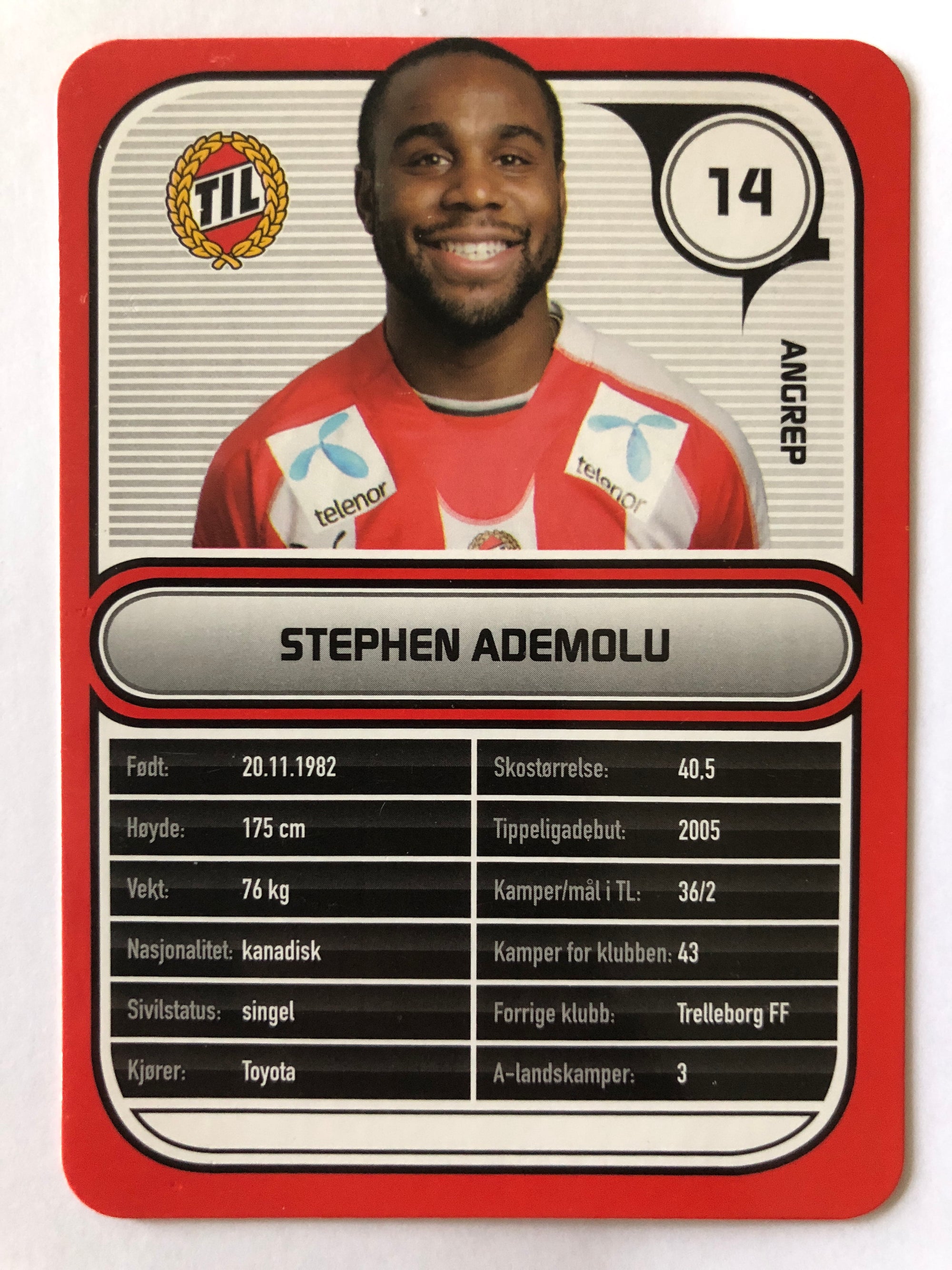 TROMSØ 014. STEPHEN ADEMOLU