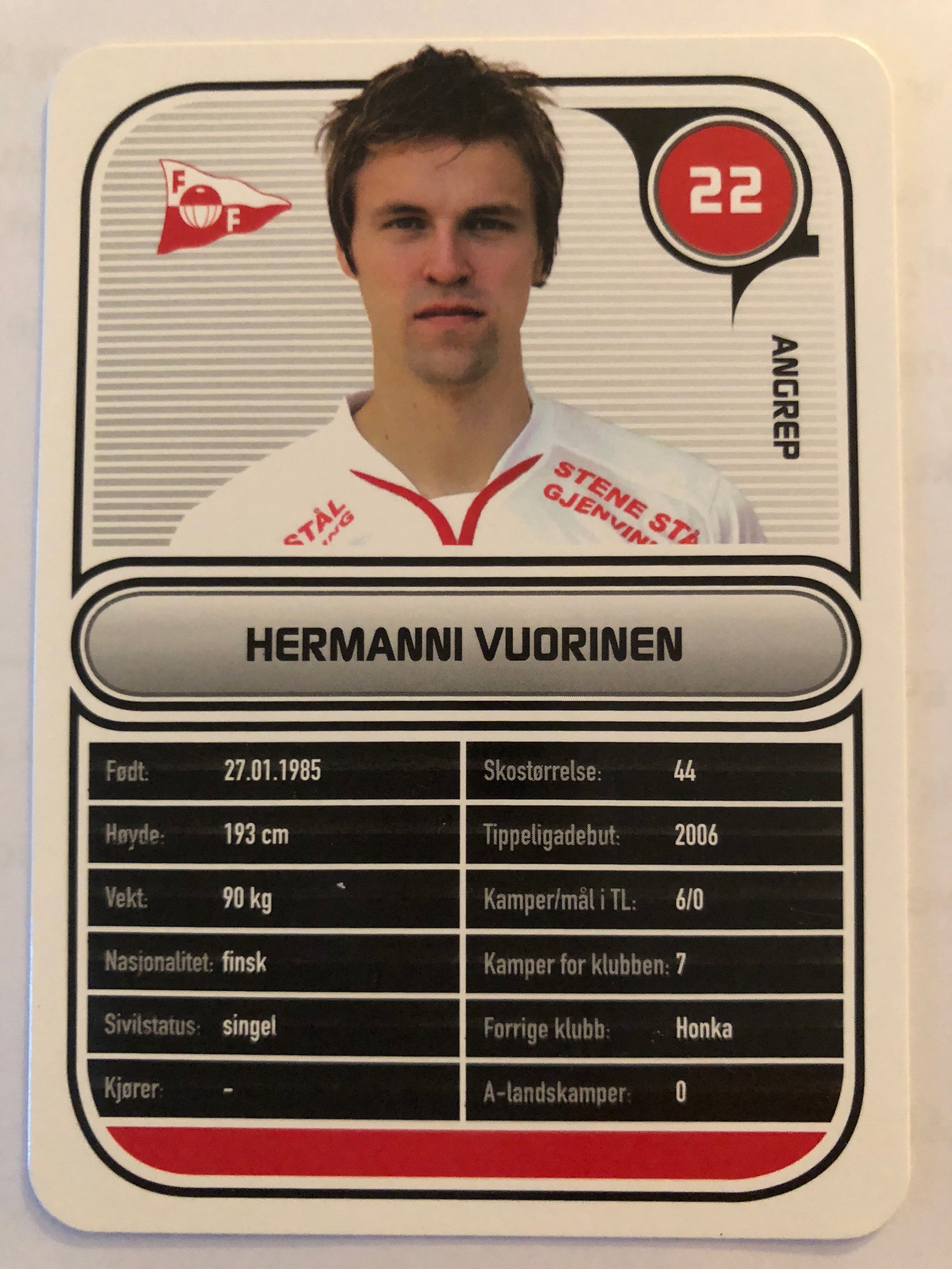 FREDRIKSTAD 022. HERMANNI VOURINEN