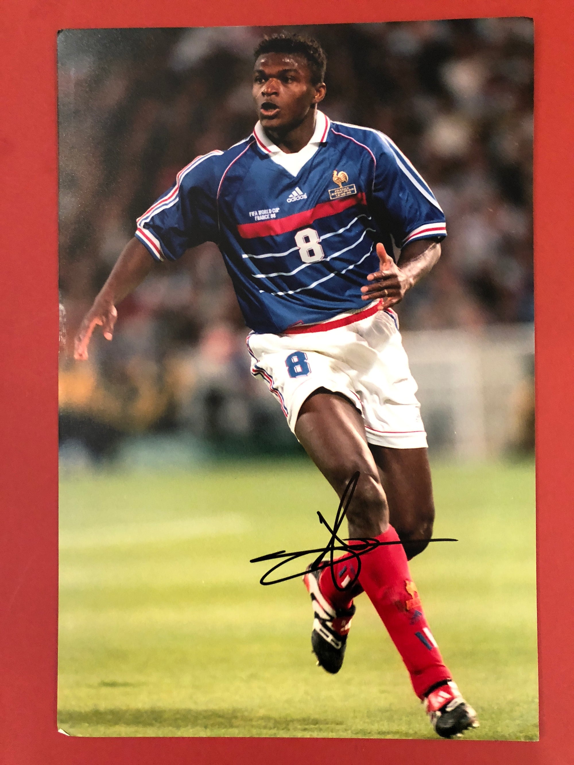 FRANKRIKE - MARCEL DESAILLY - SIGNERT BILDE MED EKTEHETSBEVIS/COA