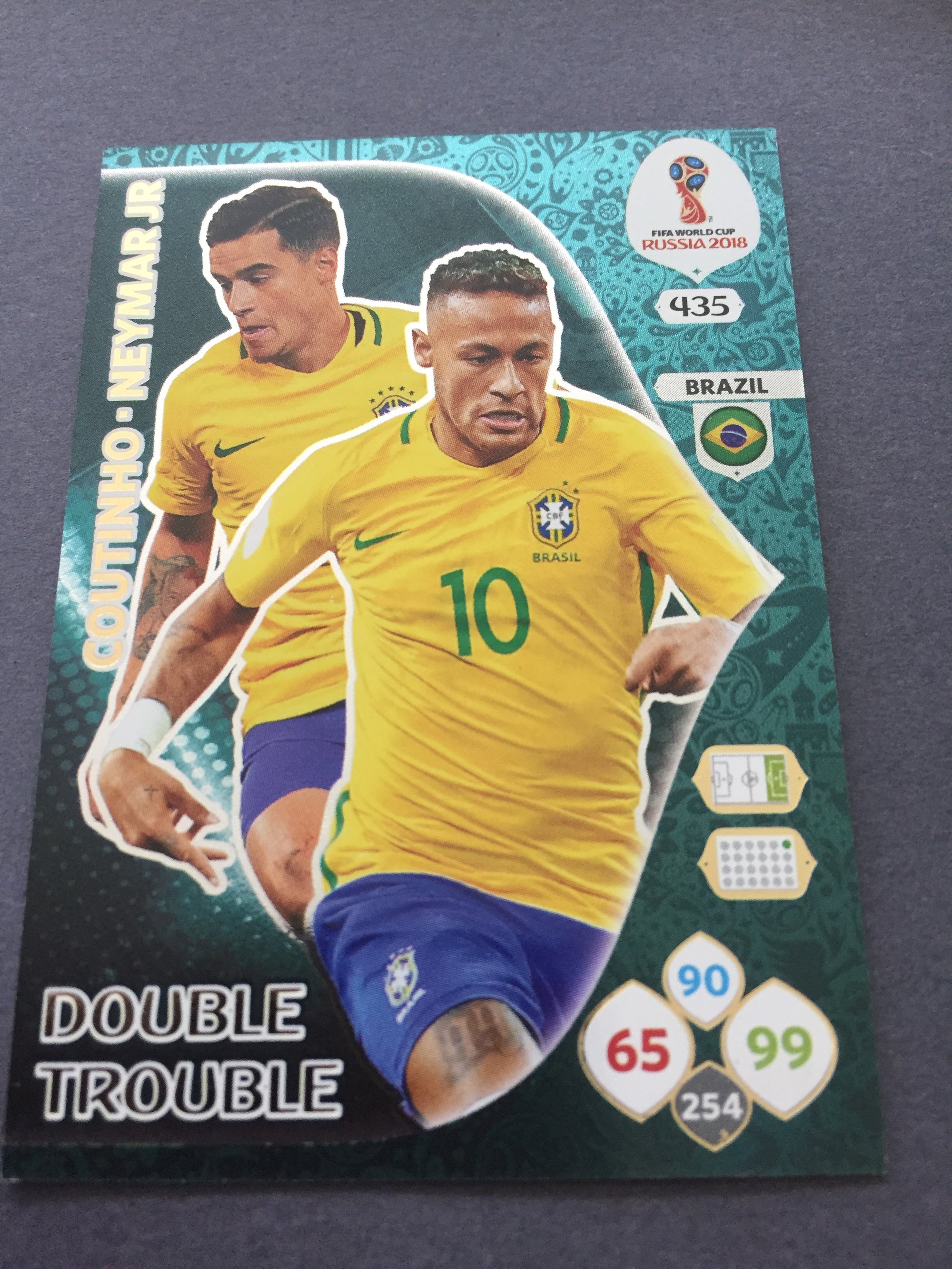 435. COUTINHO-NEYMAR JR -BRAZIL -DOUBLE TROUBLE