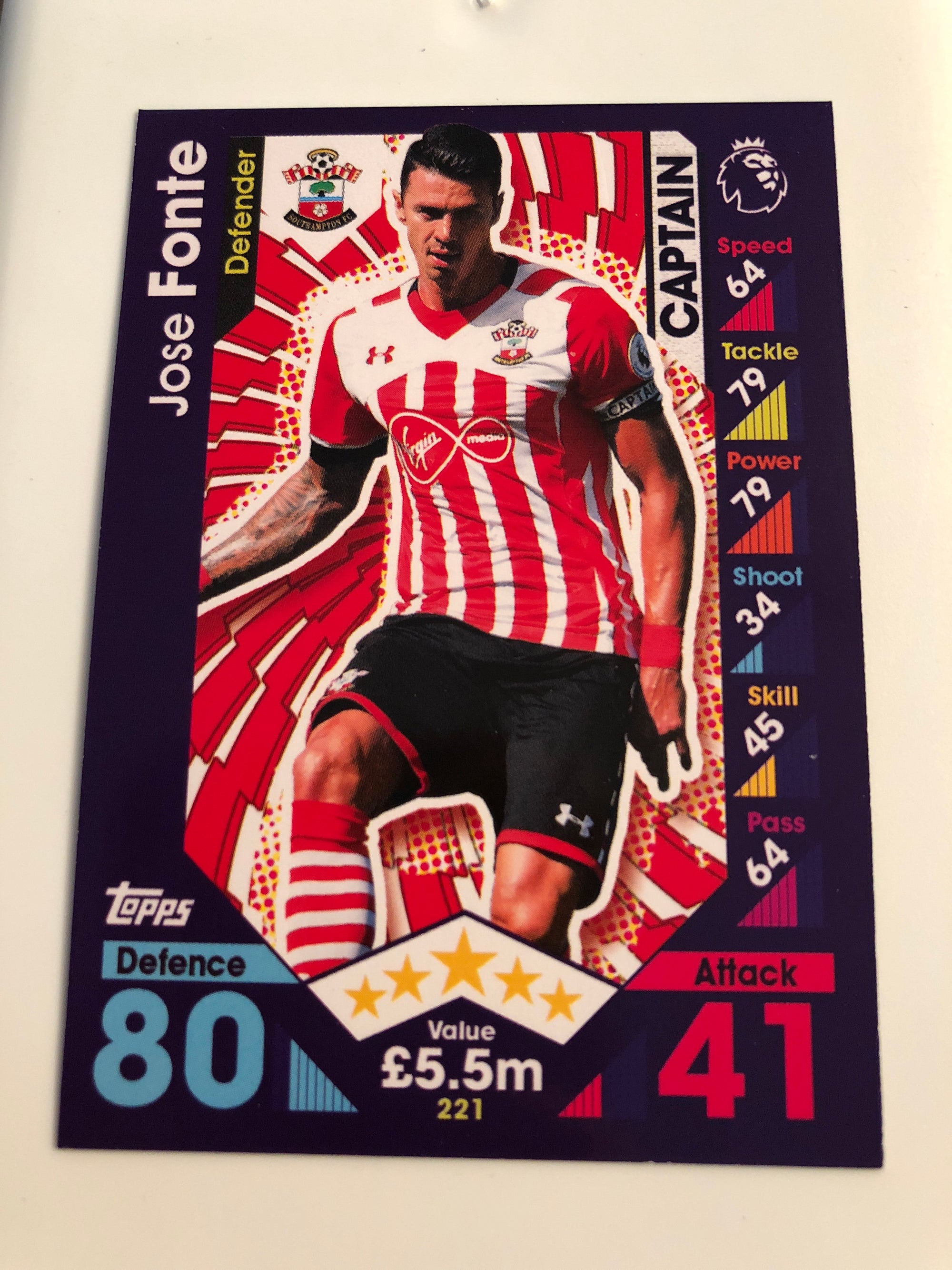 221. JOSE FONTE - SOUTHAMPTON