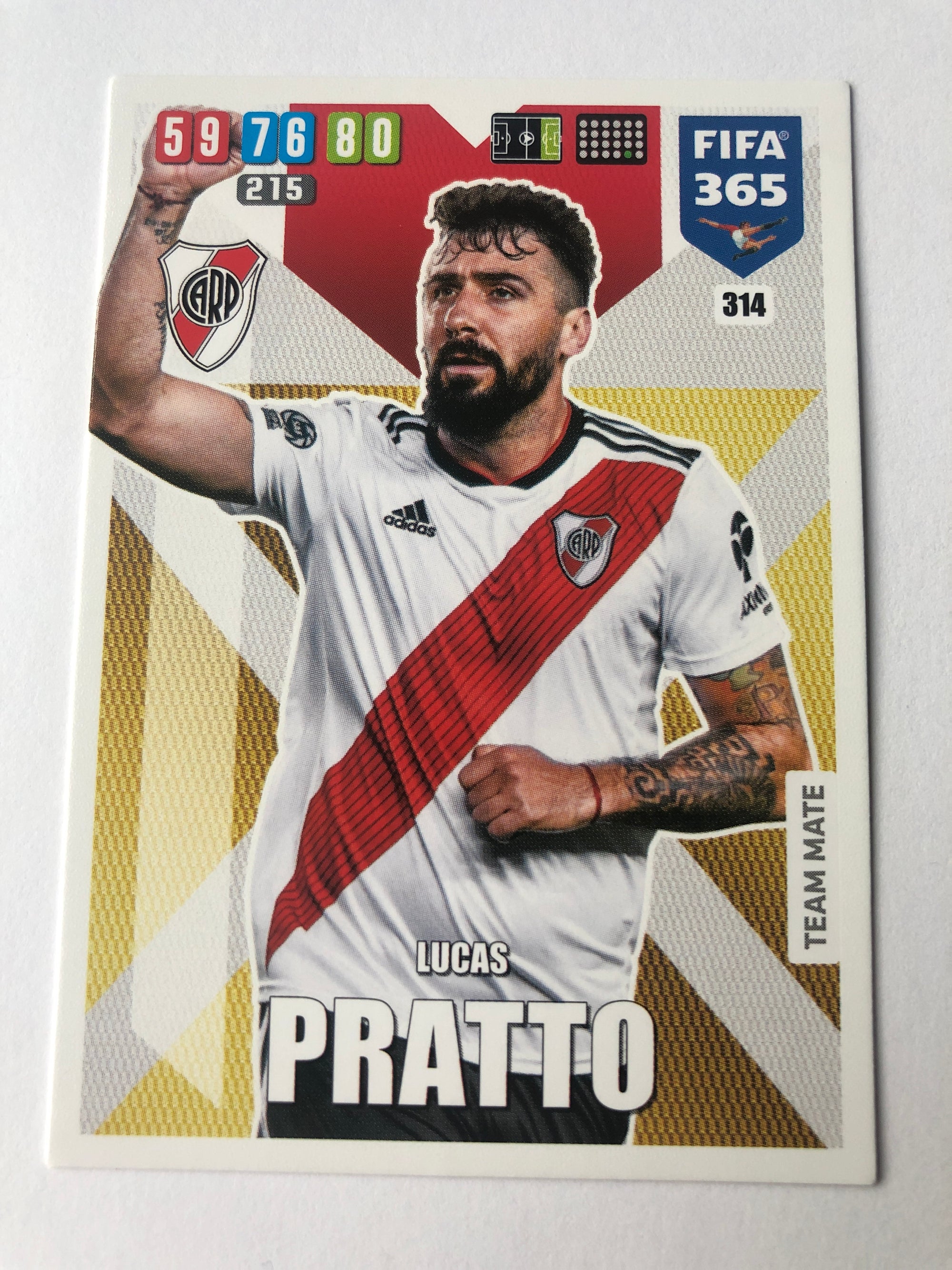 314. LUCAS PRATTO - RIVER PLATE - TEAM MATE