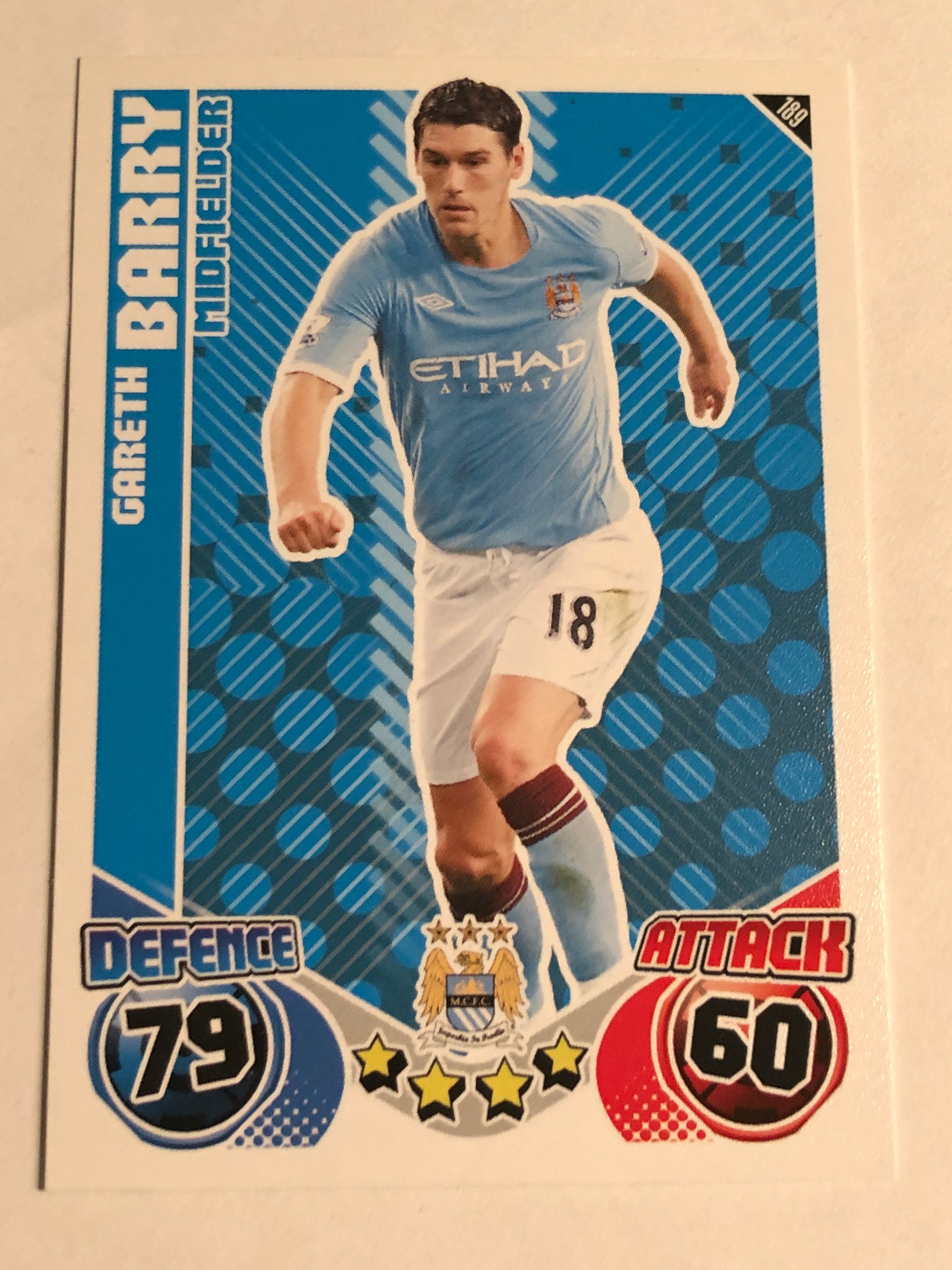 189. GARETH BARRY - MANCHESTER CITY