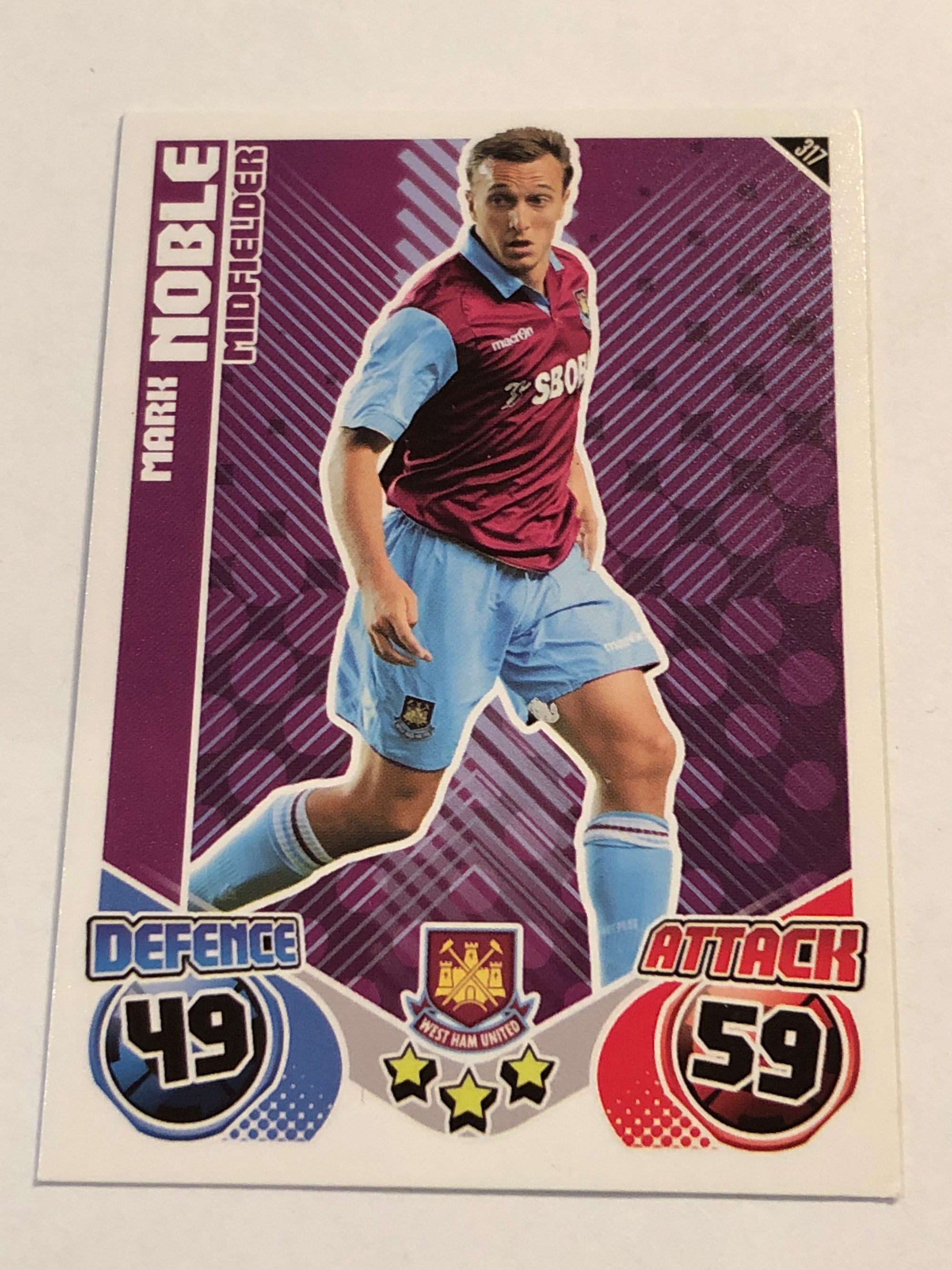 317. MARK NOBLE - WEST HAM UNITED