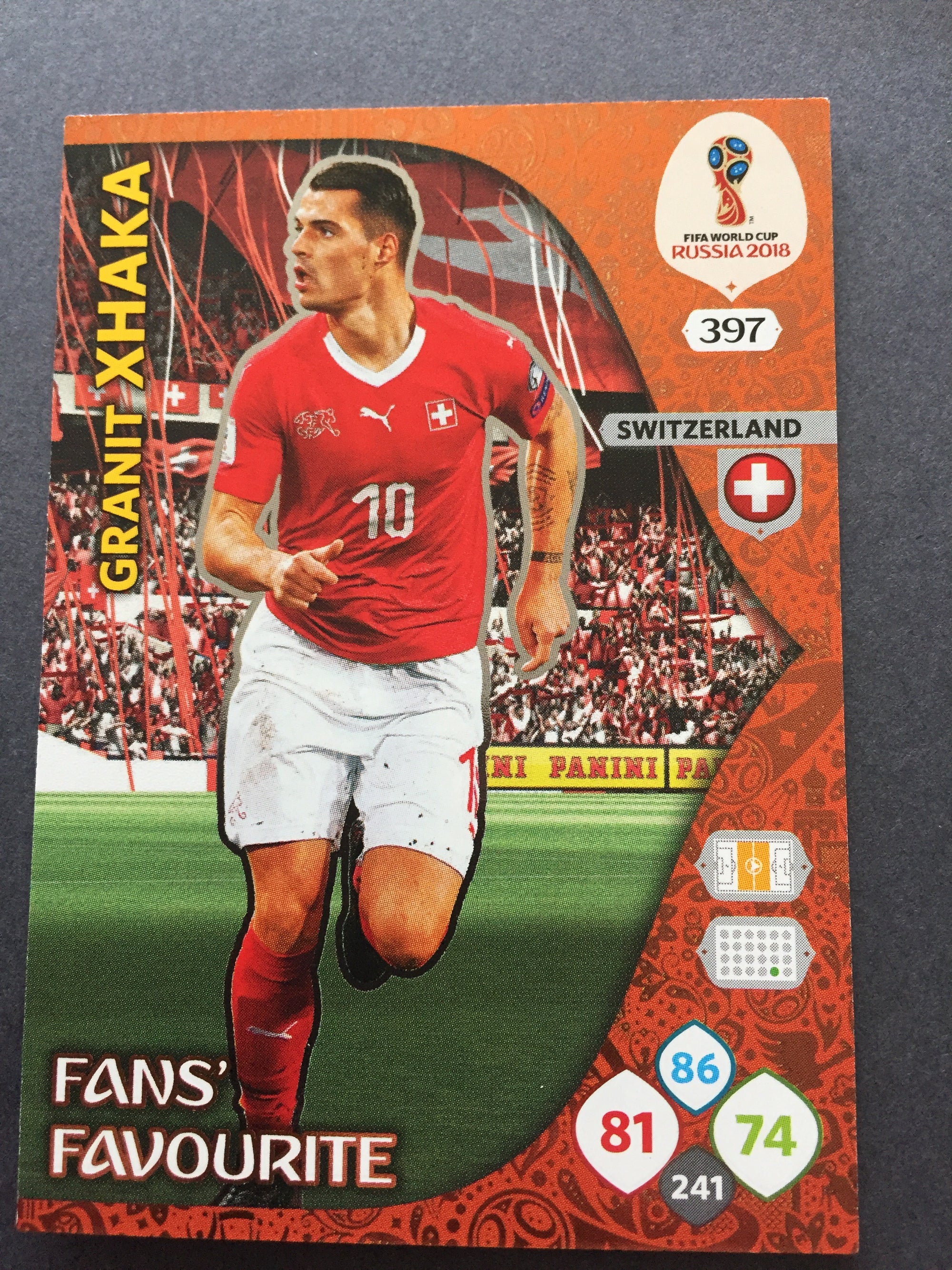 397. GRANIT XHAKA - SWITZERLAND - FANS FAVOURITE