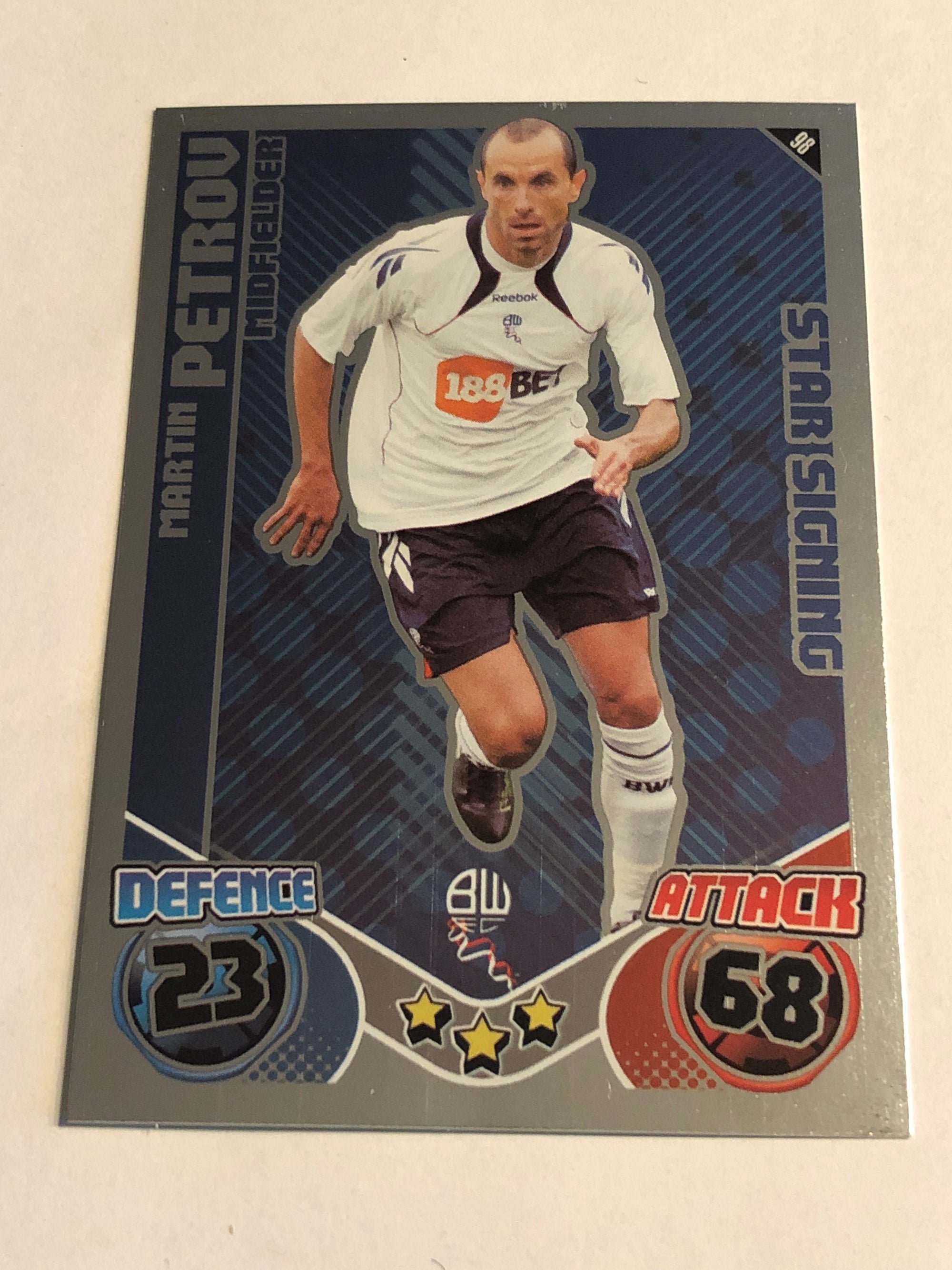 098. MARTIN PETROV - BOLTON WANDERERS - STAR SIGNING