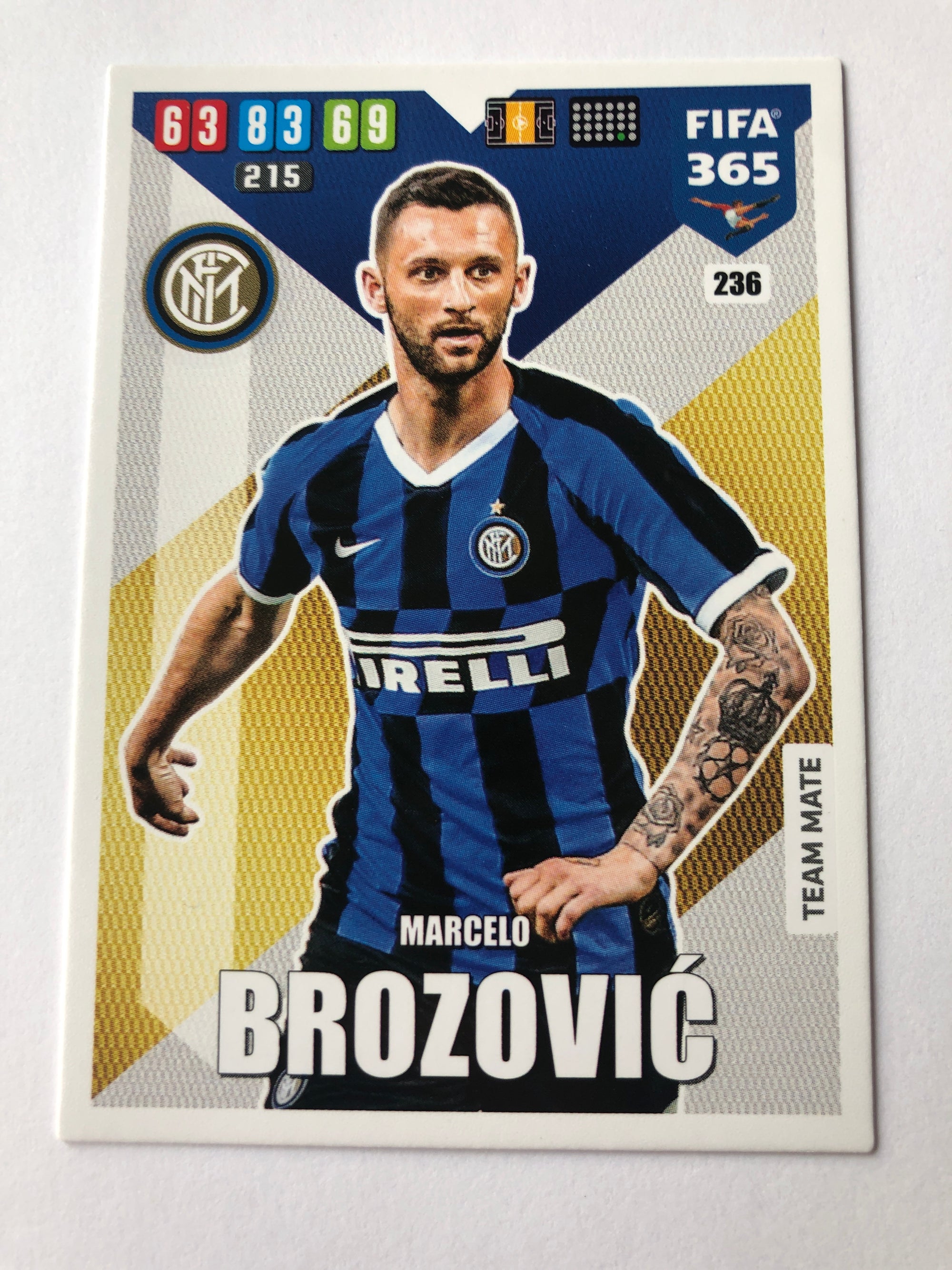 236. MARCELO BROZOVIC - INTER - TEAM MATE