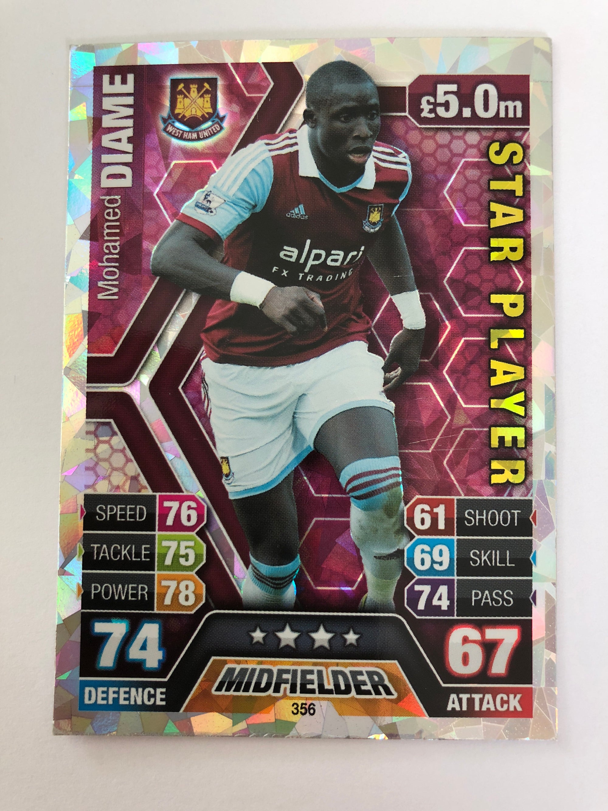356. MOHAMED DIAME - WEST HAM UNITED - STARPLAYER