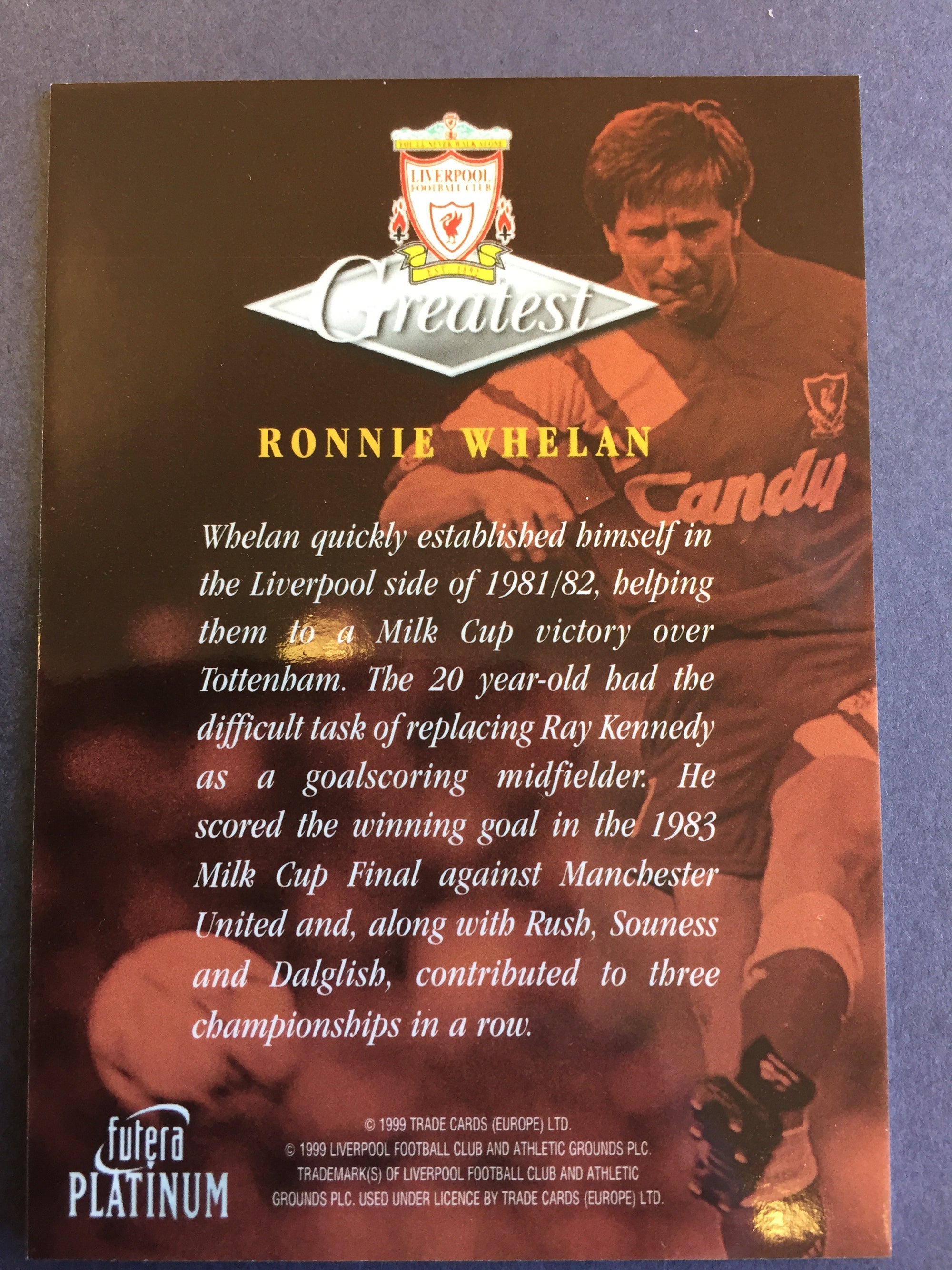 049. RONNIE WHELAN - GREATEST - LIVERPOOL