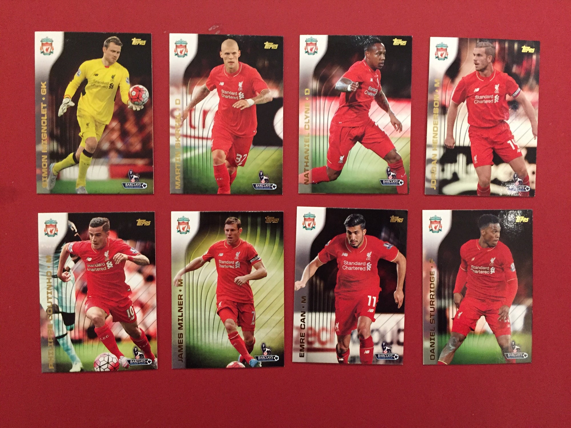 LIVERPOOL TOPPS PREMIER GOLD 2015