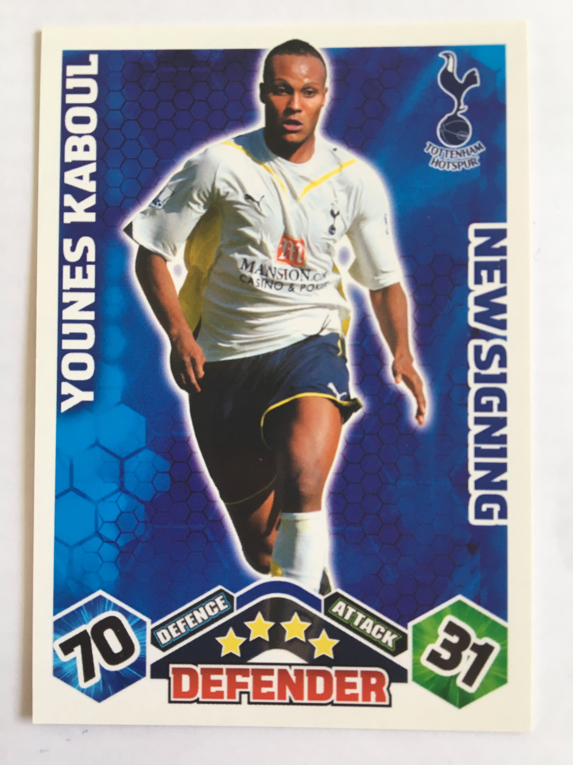 NS134. YOUNES KABOUL - TOTTENHAM HOTSPUR - NEW SIGNING