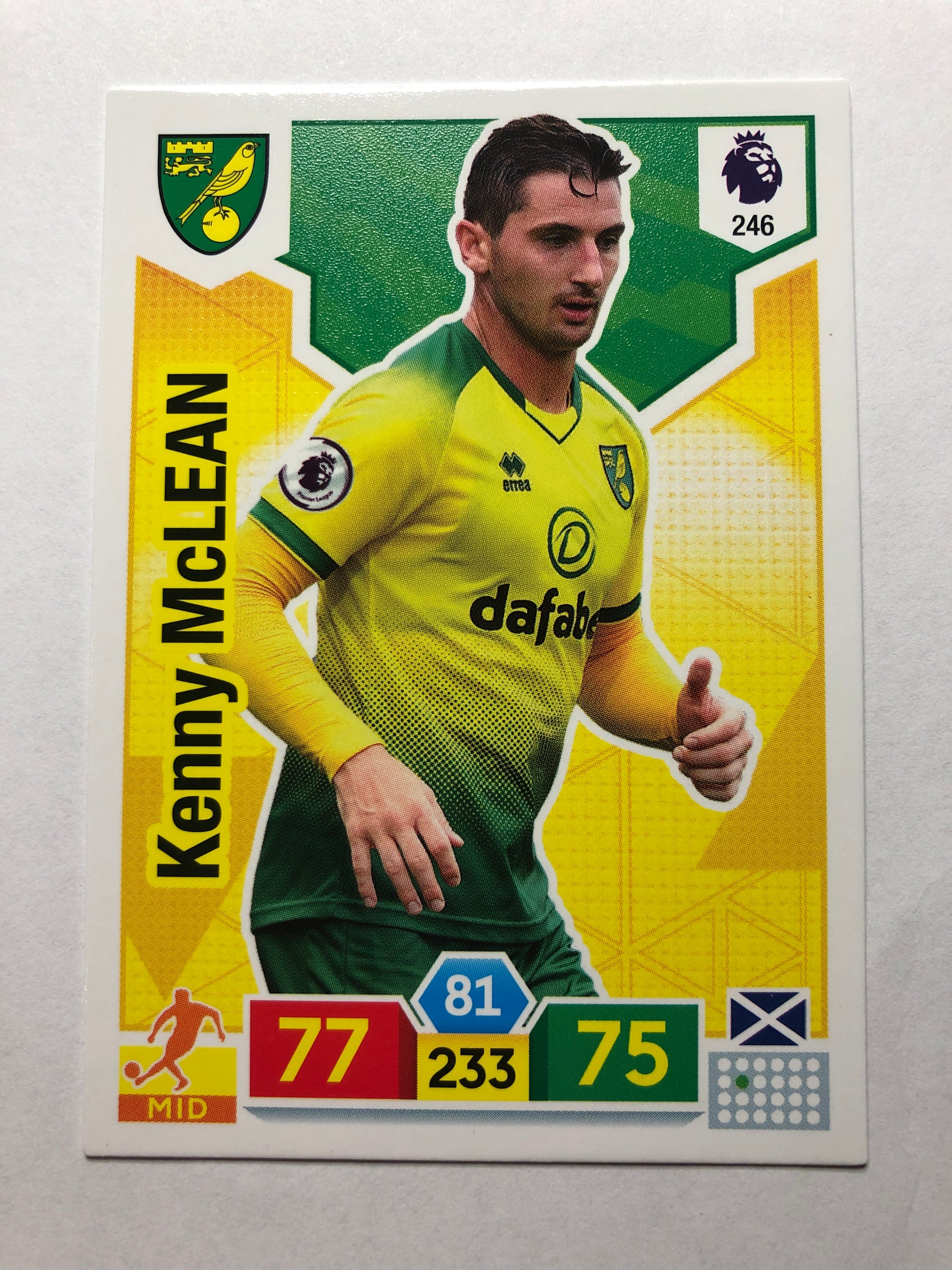 246. KENNY MCLEAN - NORWICH CITY