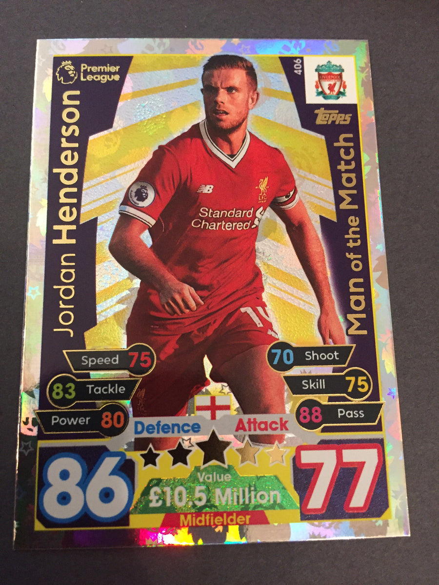 406. JORDAN HENDERSON - LIVERPOOL - MAN OF THE MATCH