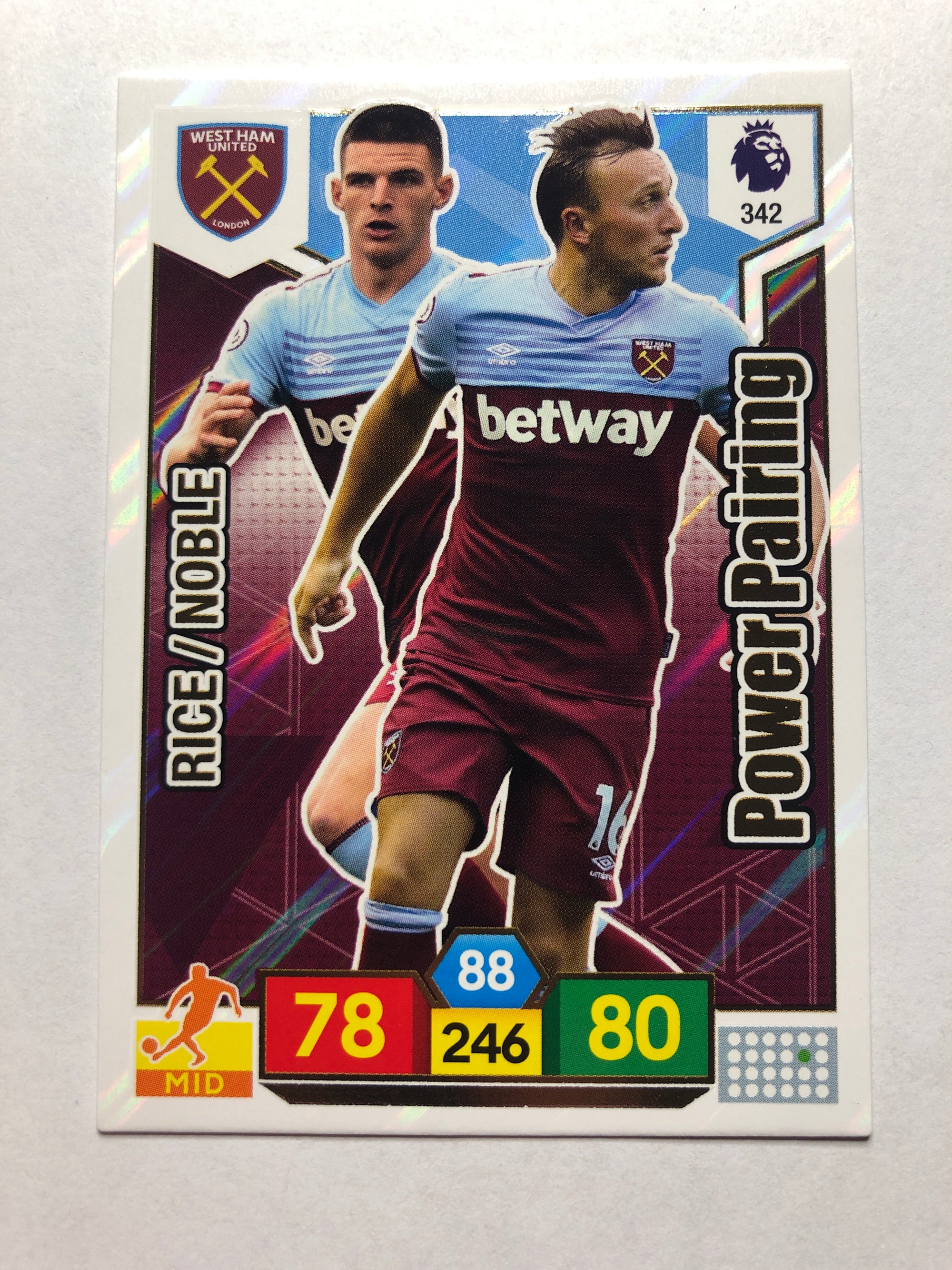 342. RICE / NOBLE - WEST HAM - POWER PAIRING