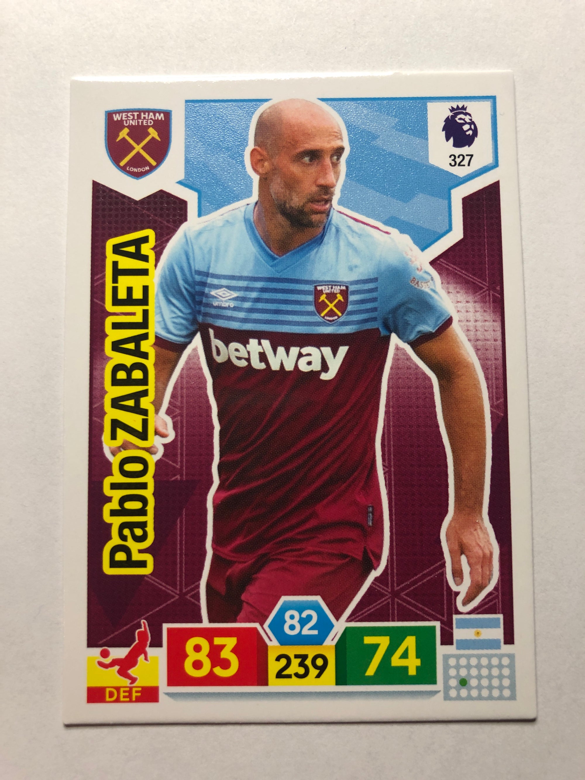 327. PABLO ZABALETA - WEST HAM