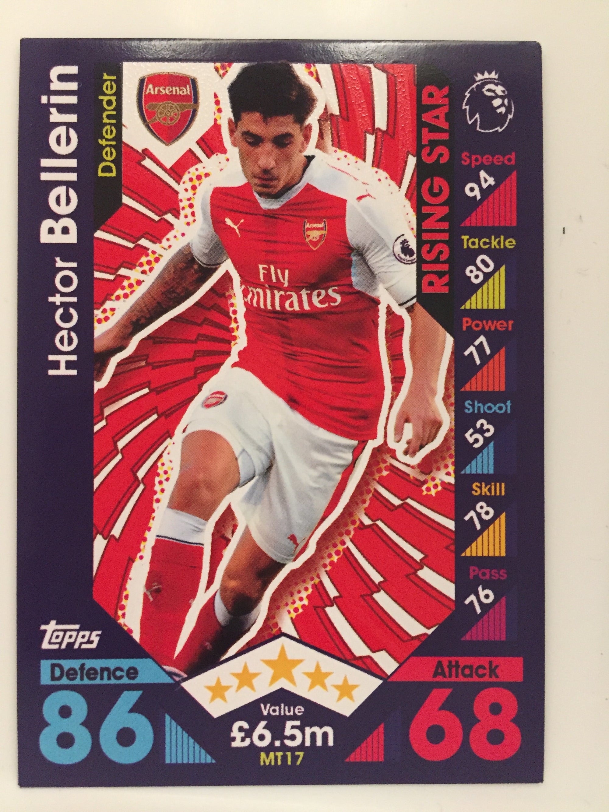 MT 17. HECTOR BELLERIN - ARSENAL - RISING STAR