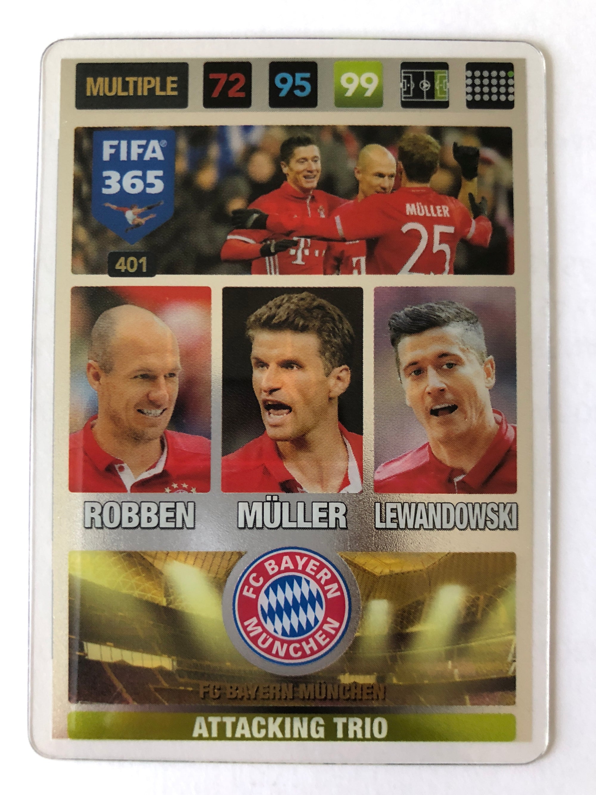 401. FC BAYERN MÜNCHEN - ROBBEN - MÜLLER - LEWANDOWSKI - MULTIPLE - ATTACKING TRIO