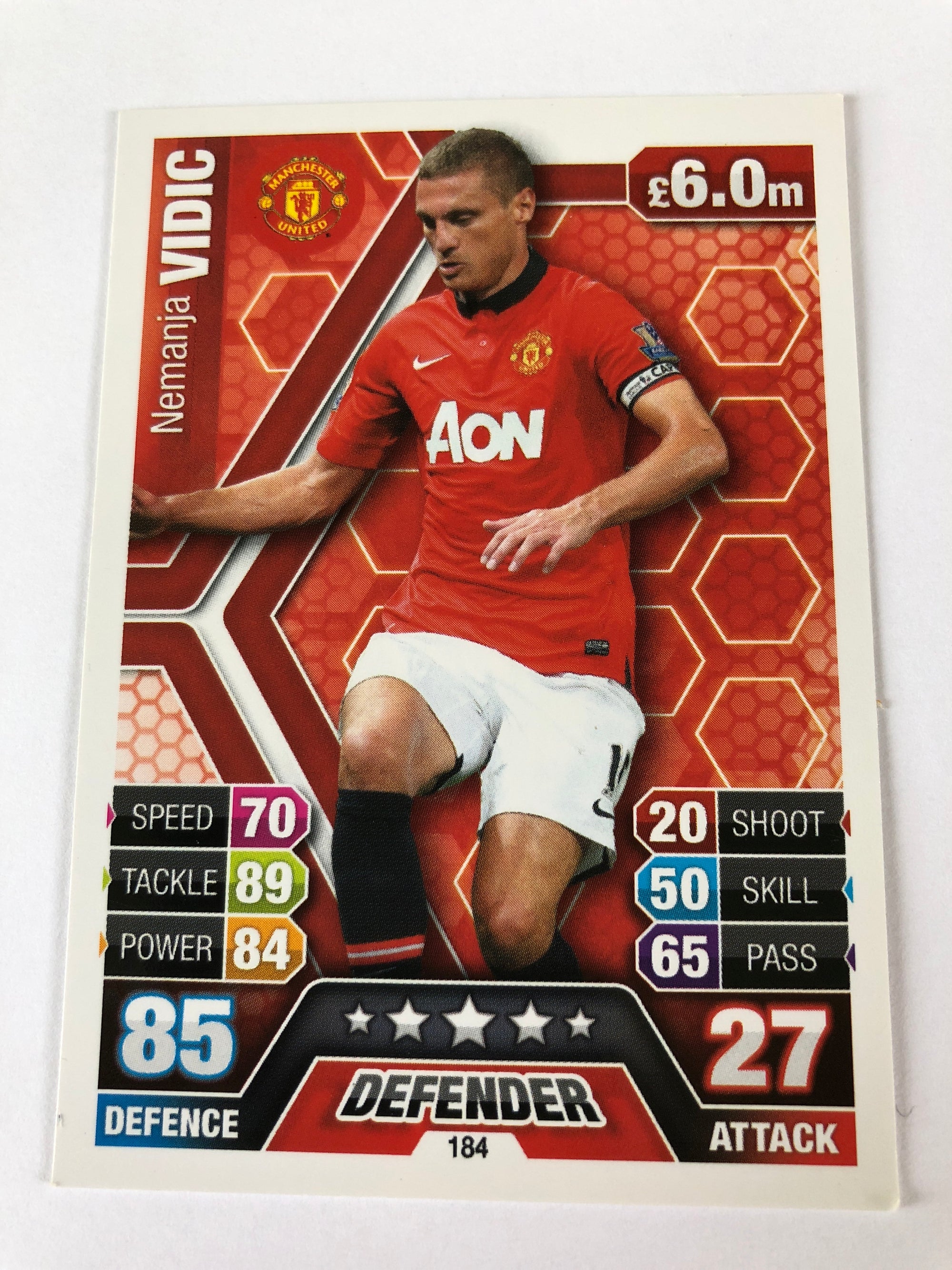 184. NEMANJA VIDIC - MANCHESTER UNITED