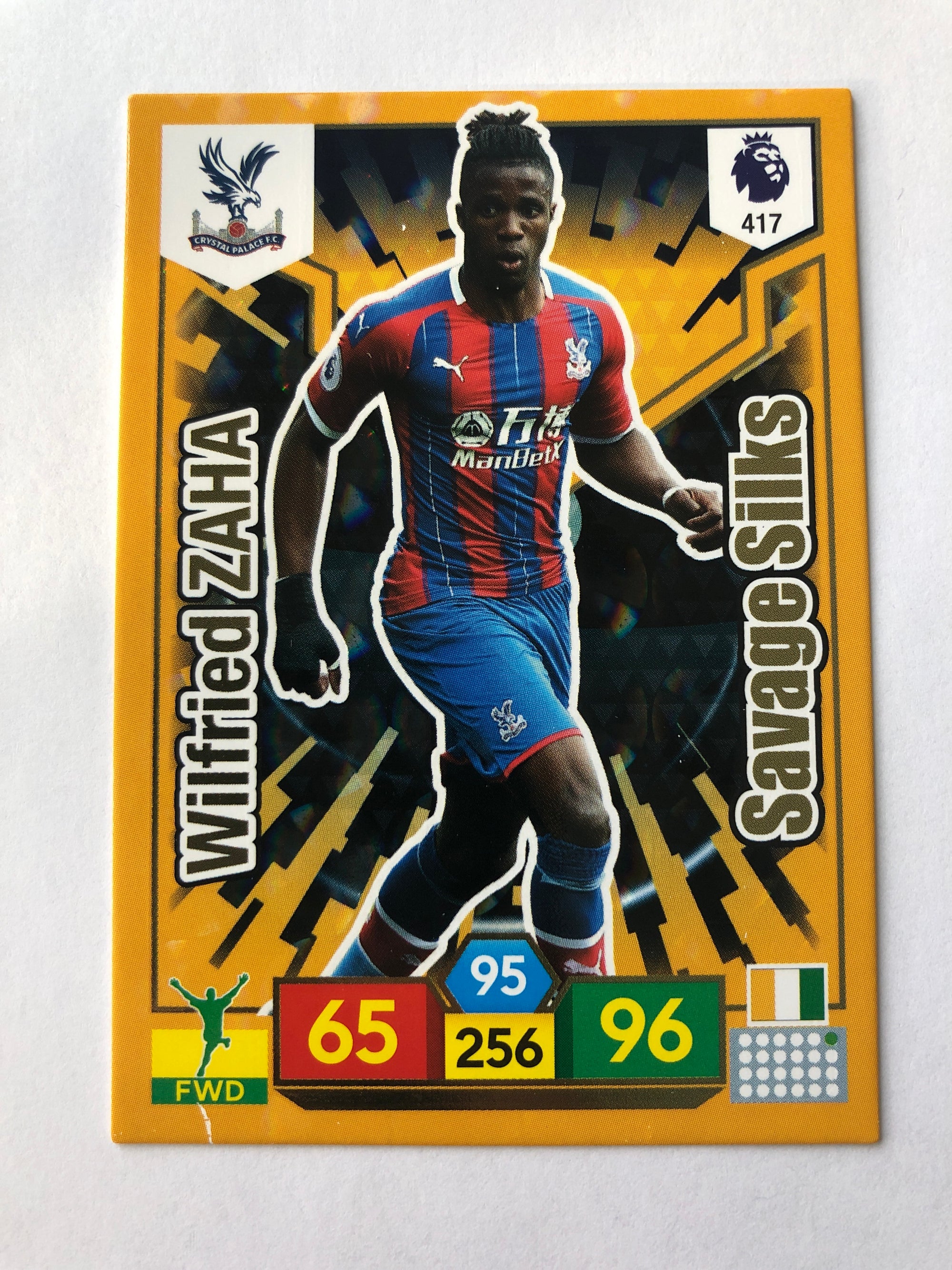 417. WILFRIED ZAHA - CRYSTAL PALACE - SAVAGE SILKS