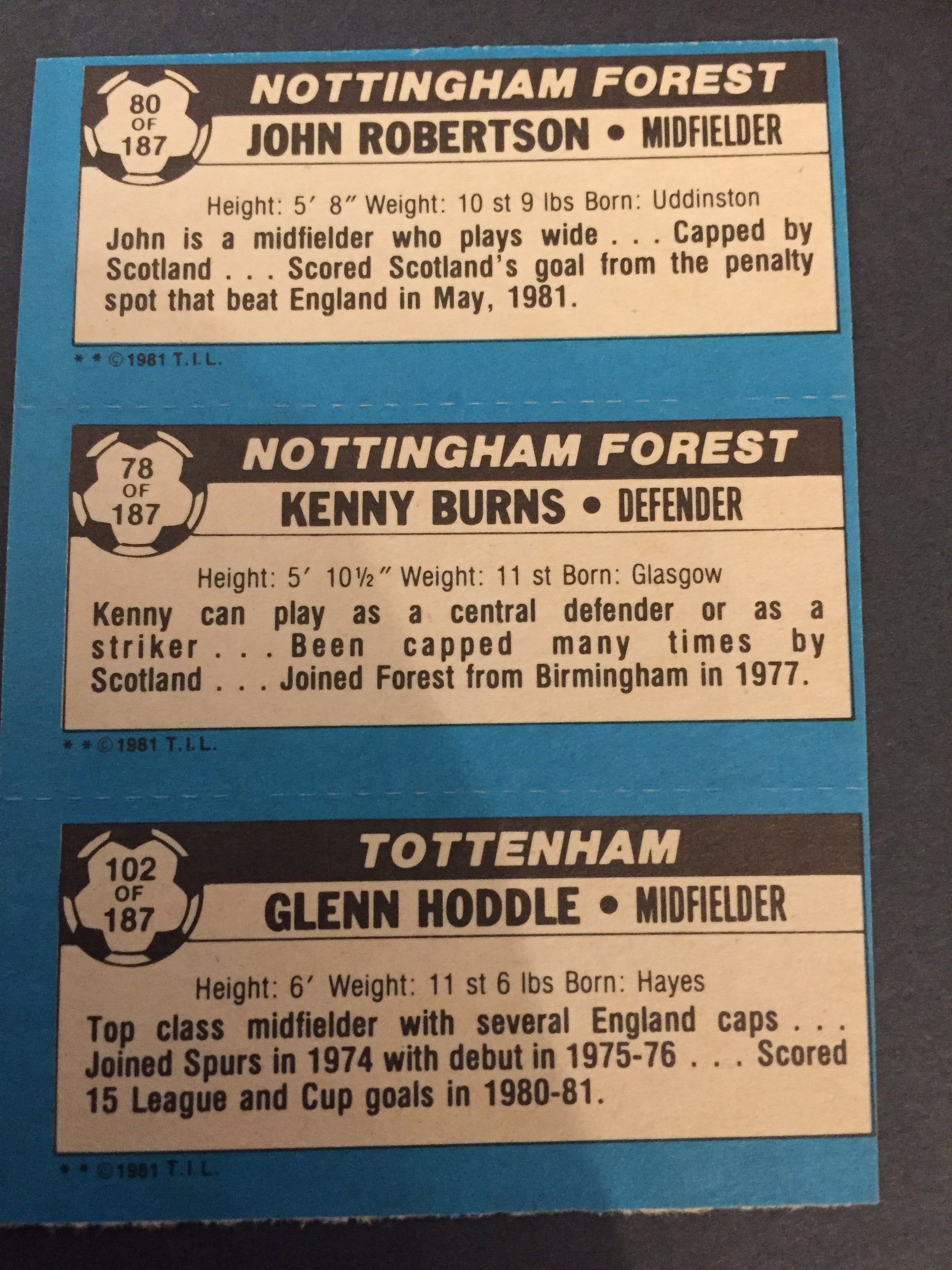 080 - 78 - 102 - ROBERTSON, BURNS, HODDLE