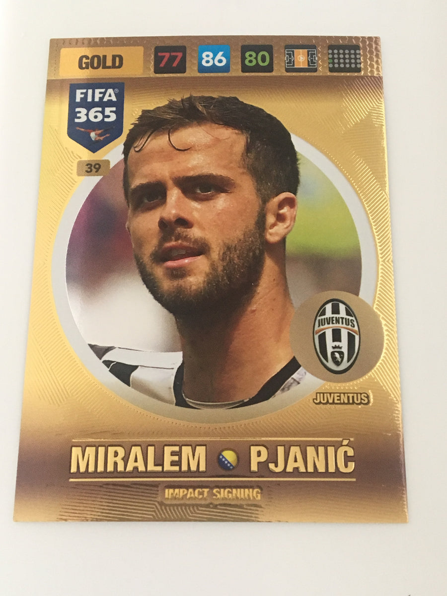 039. MIRALEM PJANIC - JUVENTUS - GOLD - IMPACT SIGNING