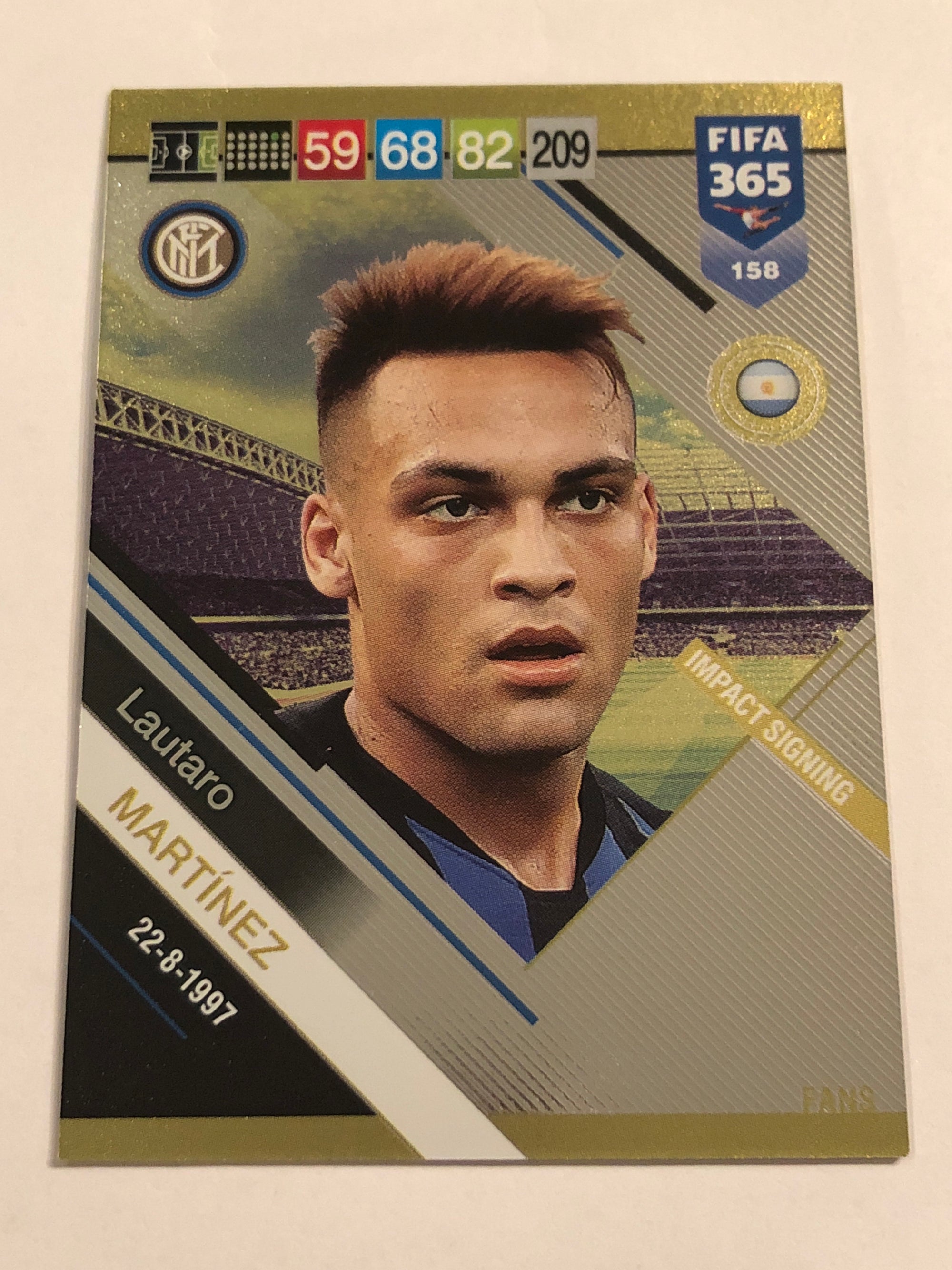 158. LAUTARO MARTINEZ - INTERNAZIONALE - IMPACT SIGNING