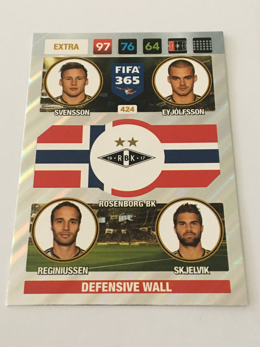 424. ROSENBORG BK - SVENSSON - EYJÓLFSSON - REGINIUSSEN - SKJELVIK - EXTRA - DEFENSIVE WALL