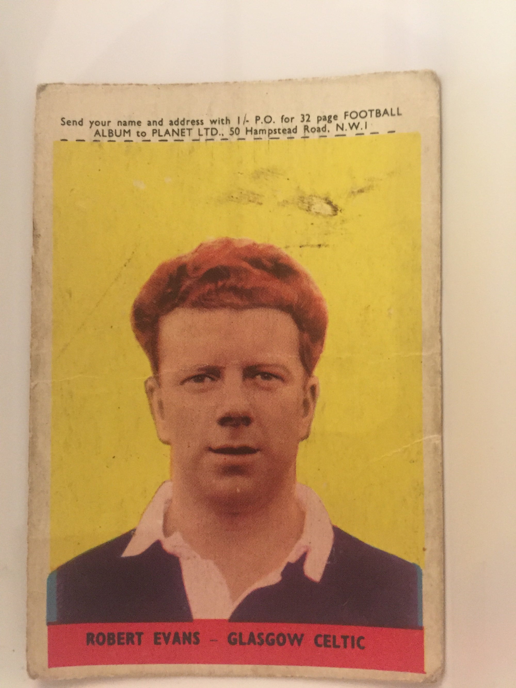 041. ROBERT EVANS - GLASGOW CELTIC