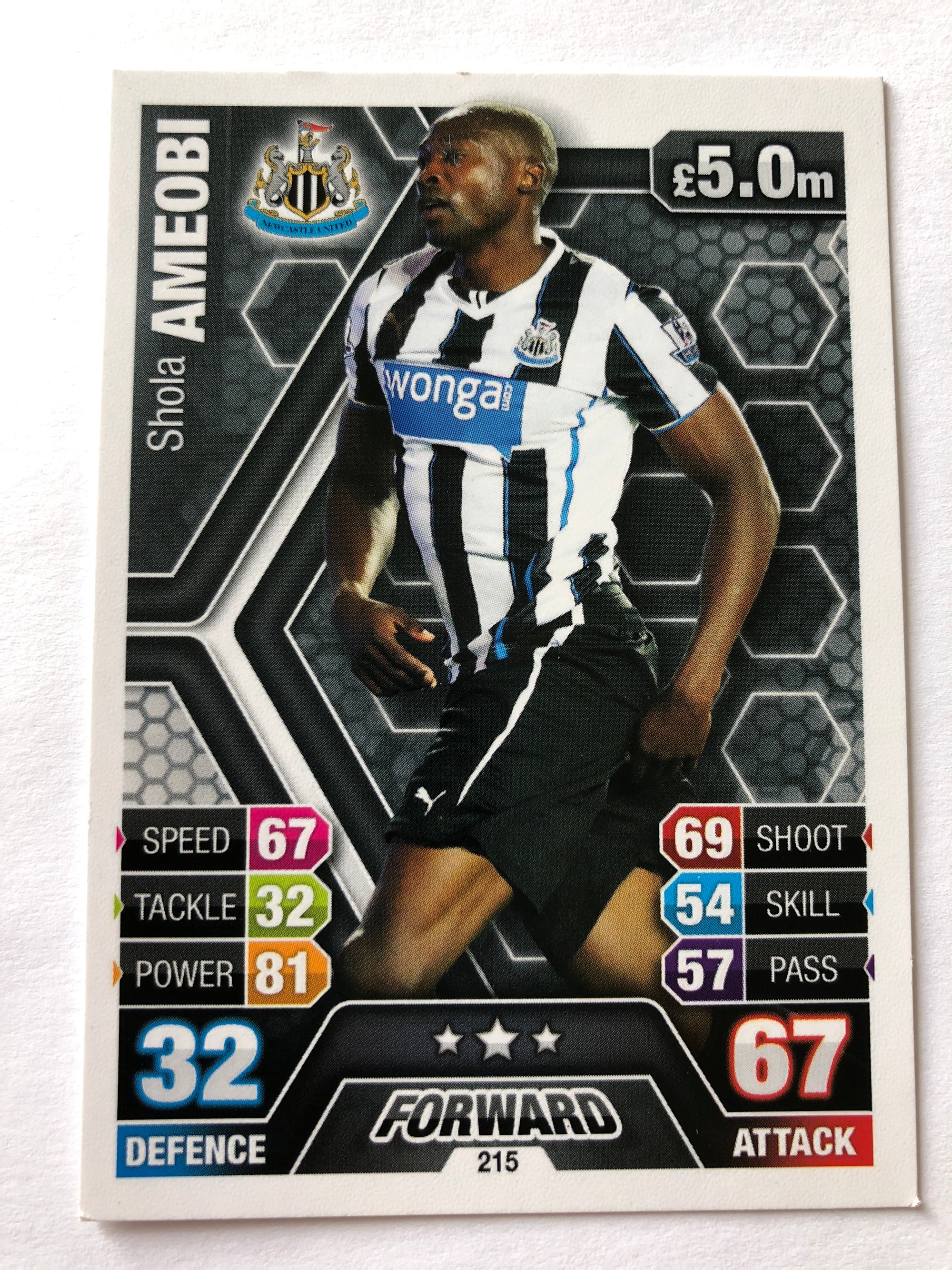 215. SHOLA AMEOBI - NEWCASTLE UNITED