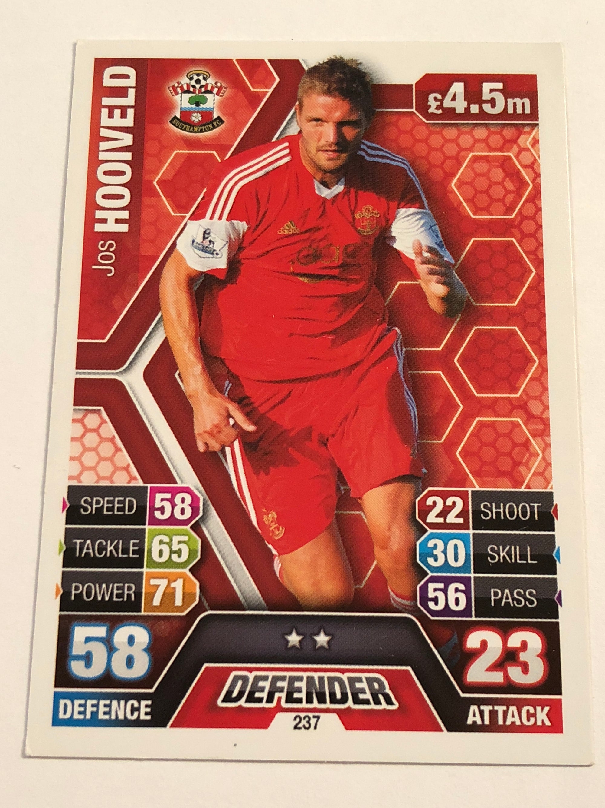 237. JOS HOOIVELD - SOUTHAMPTON