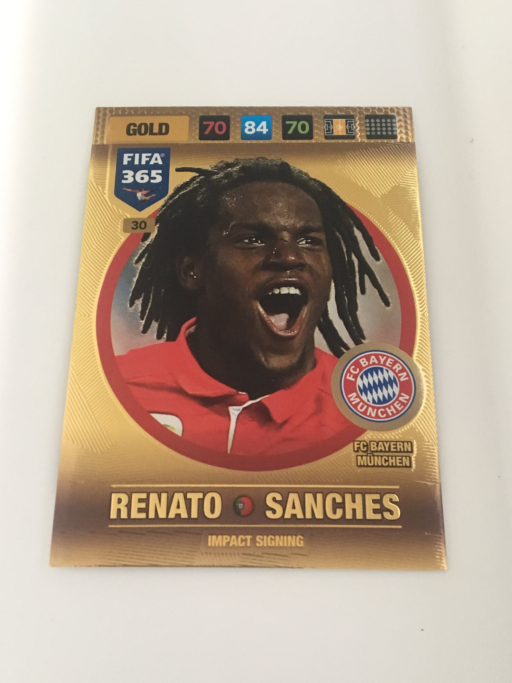 030. RENATO SANCHES - FC BAYERN MÜNCHEN - GOLD - IMPACT SIGNING