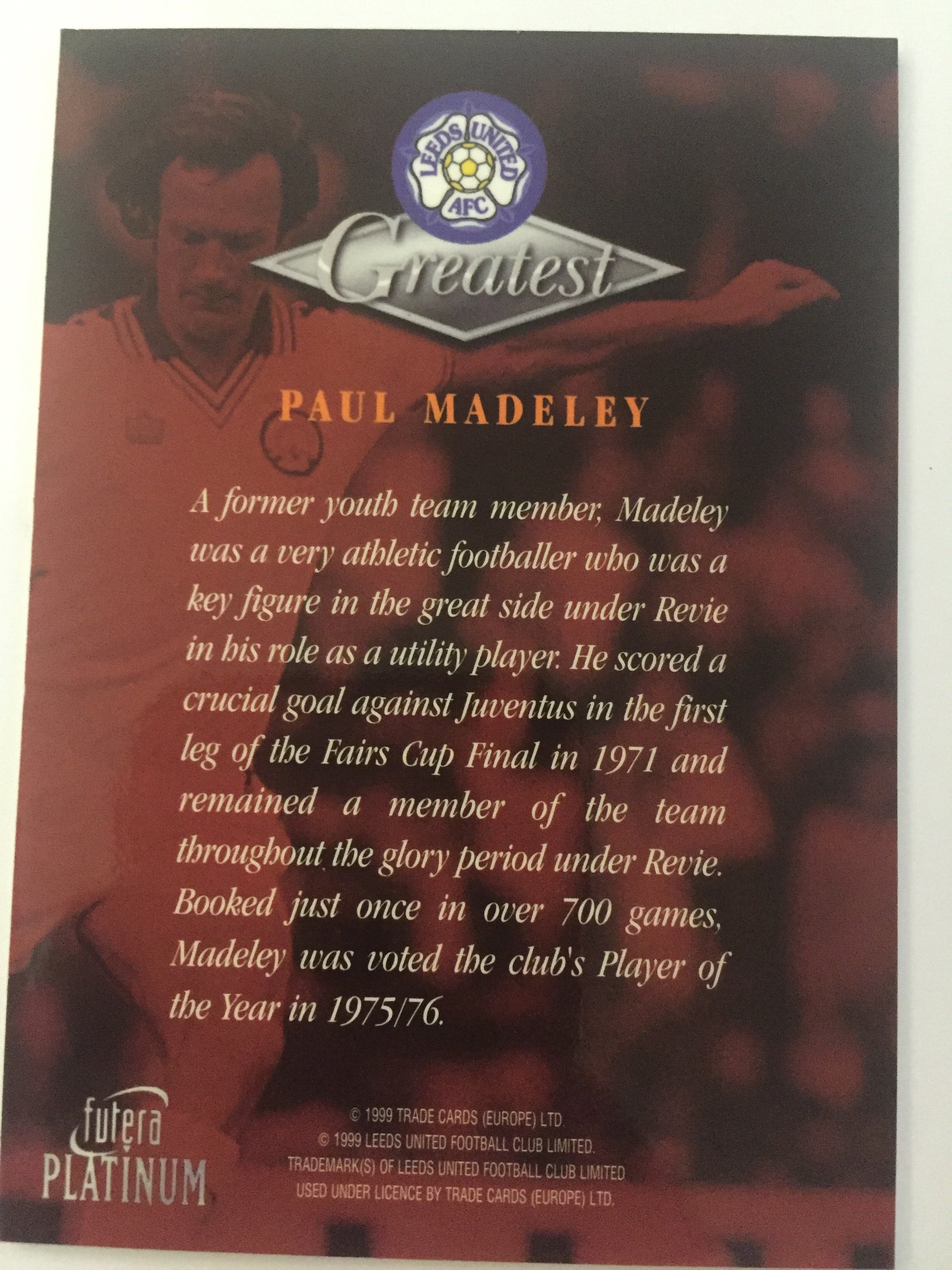 PAUL MADELEY - LEEDS UNITED