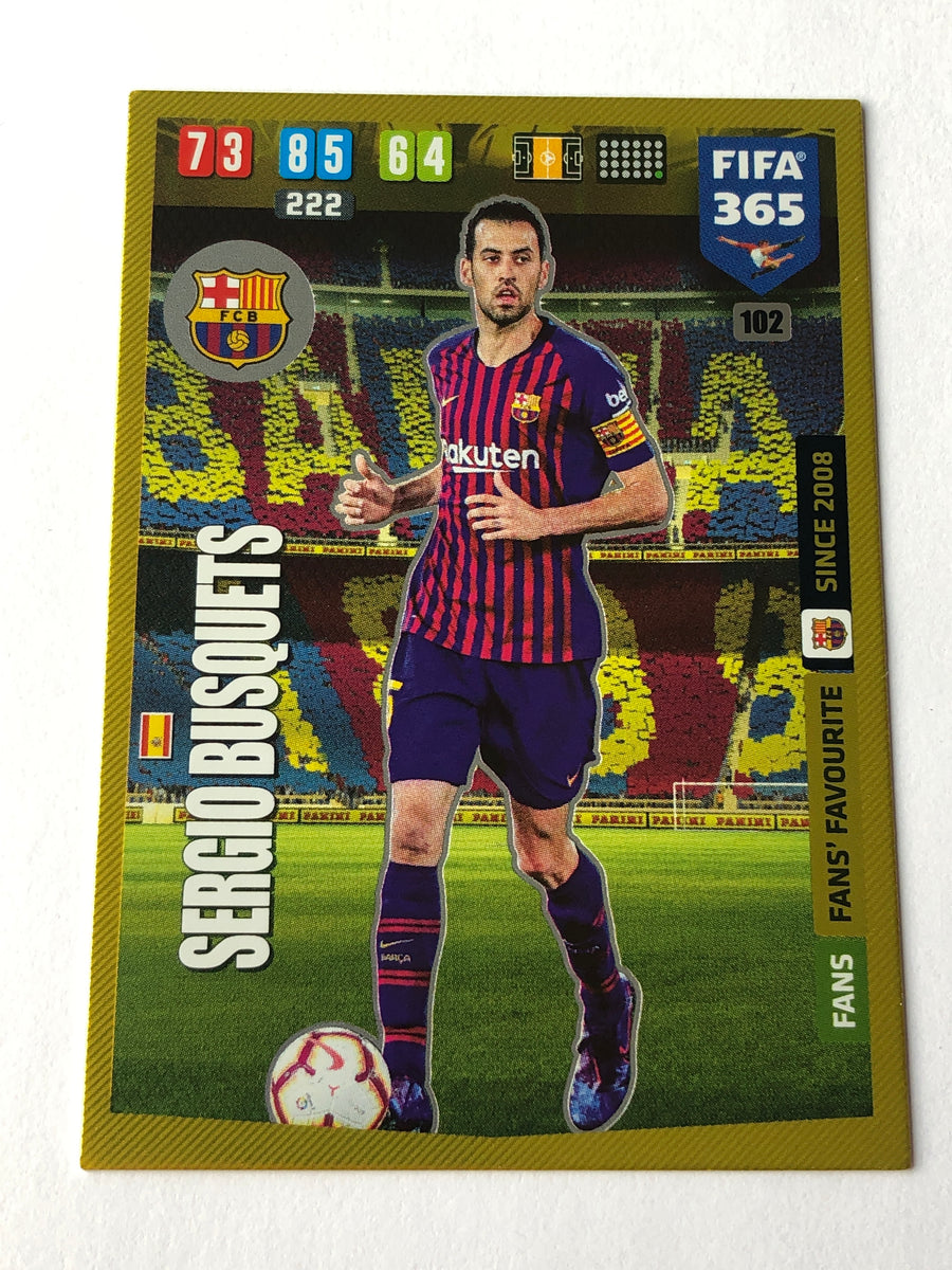 102. SERGIO BUSQUETS - BARCELONA - FANS FANS’ FAVOURITE