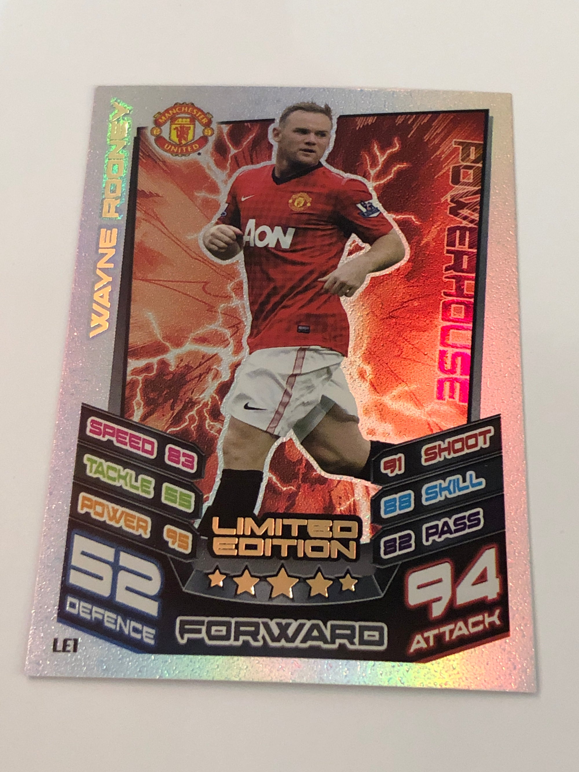 LE1. WAYNE ROONEY - MANCHESTER UNIYED - LIMITED EDITION
