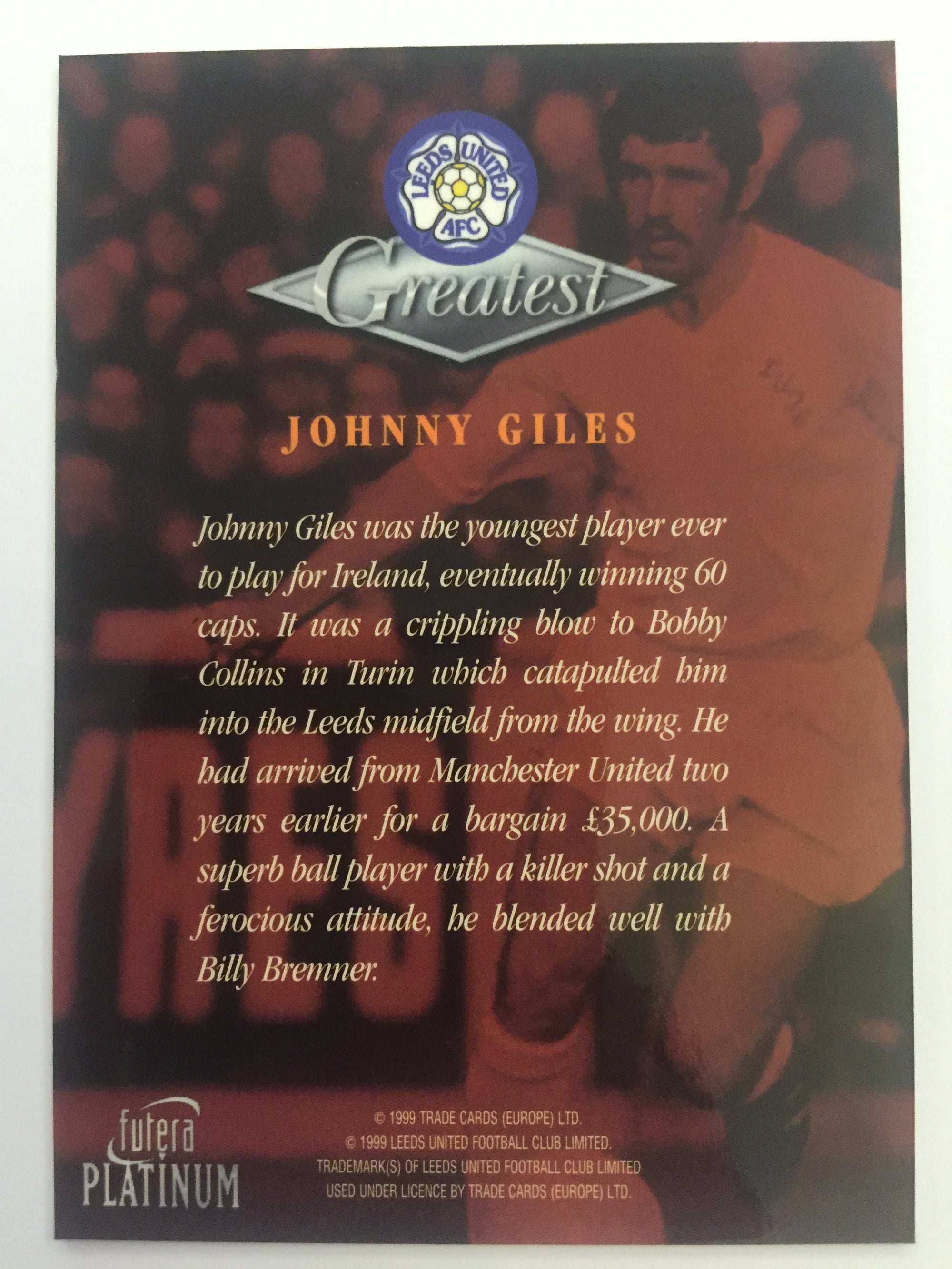 JOHNNY GILES - LEEDS UNITED