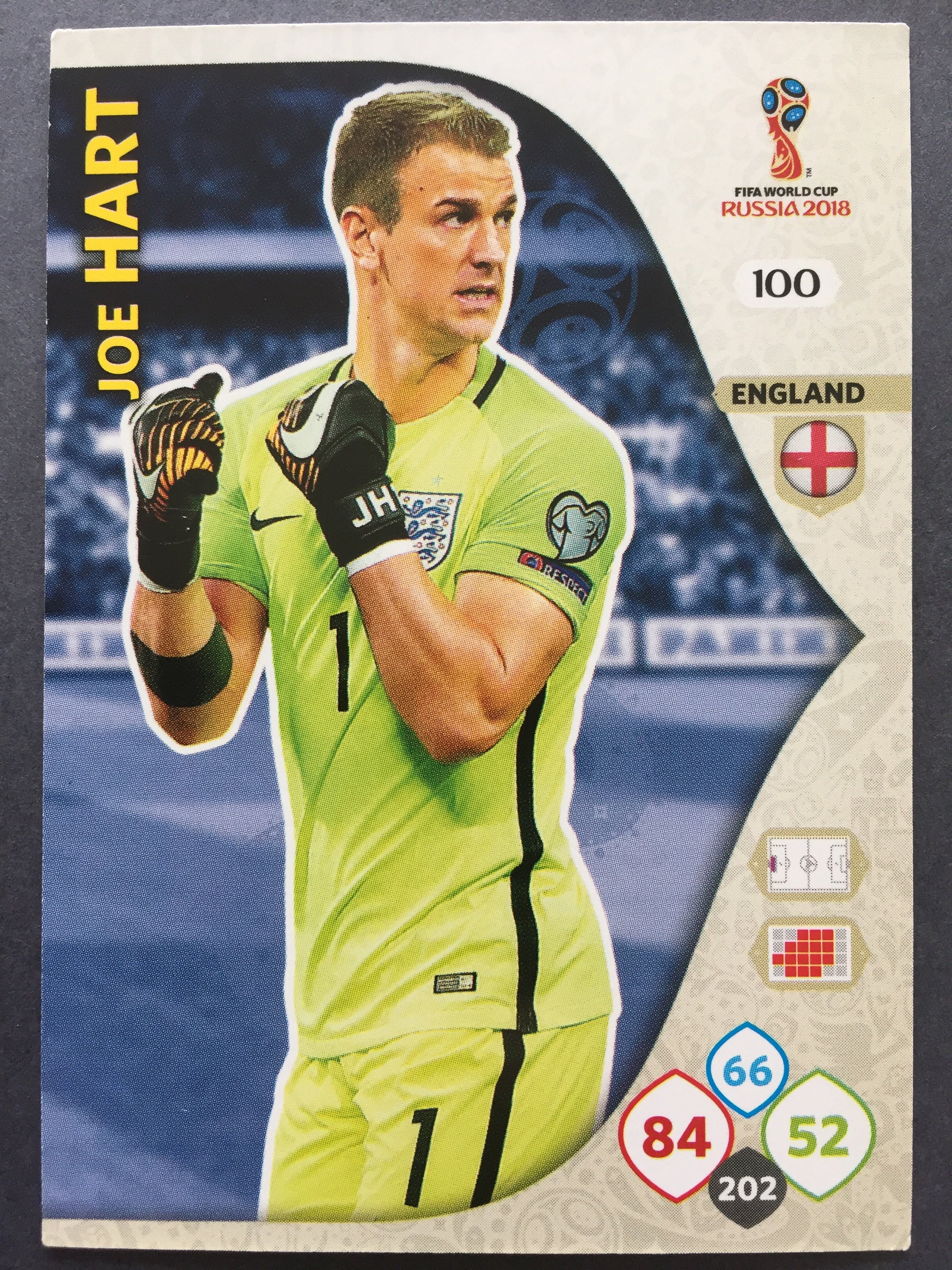 100. JOE HART - ENGLAND