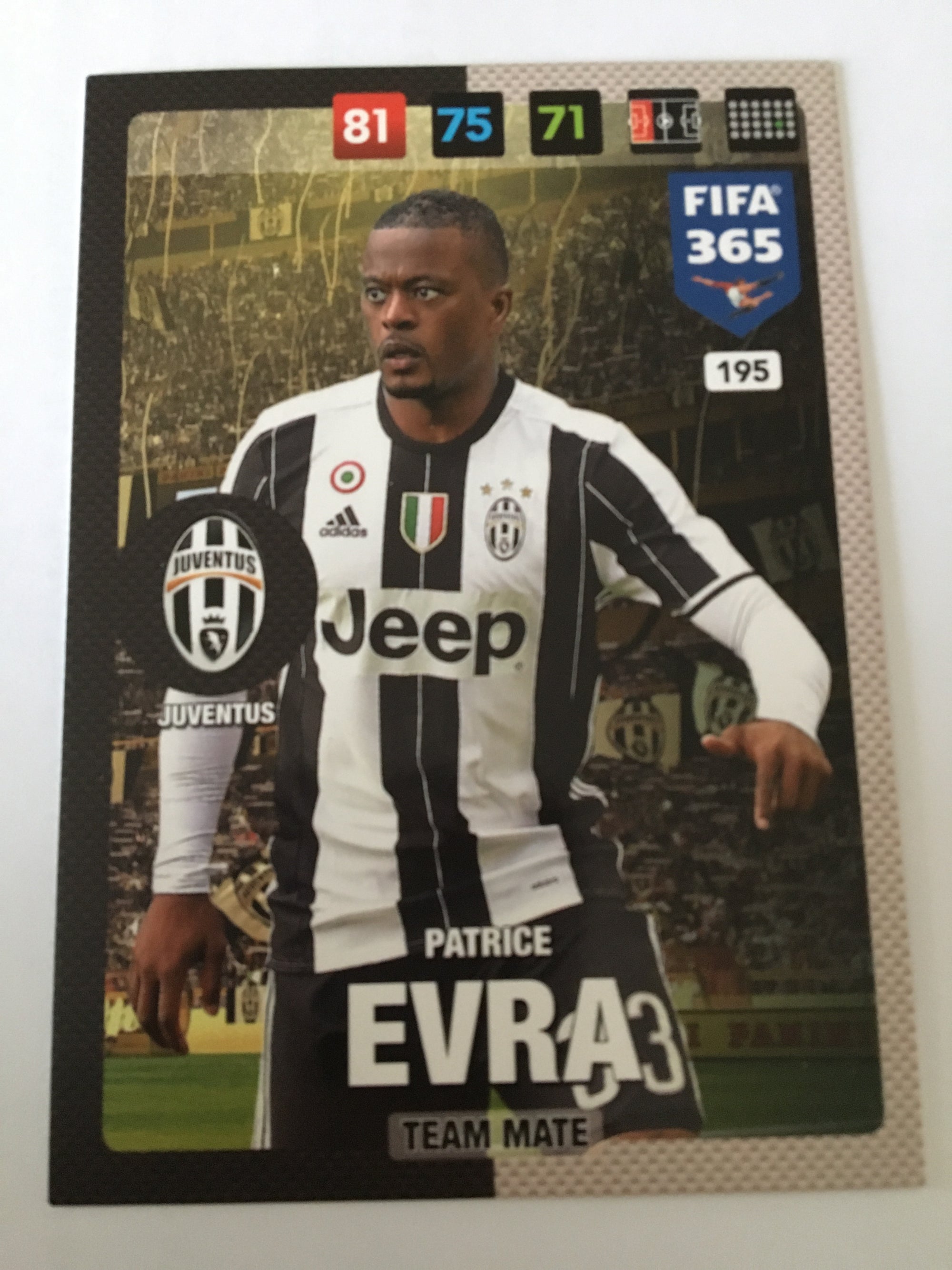 195. PATRICE EVRA - JUVENTUS - TEAM MATE
