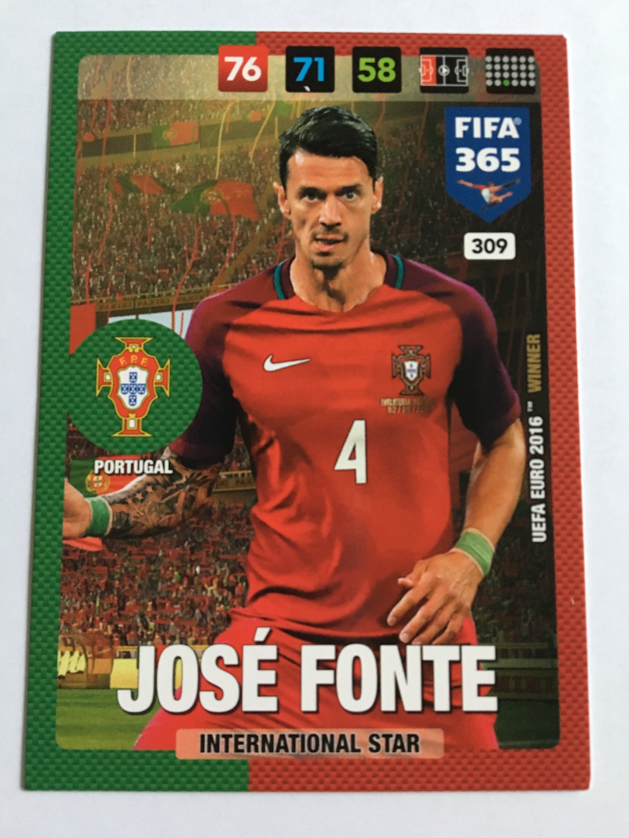 309. JOSÉ FONTE - PORTUGAL - INTERNATIONAL STAR