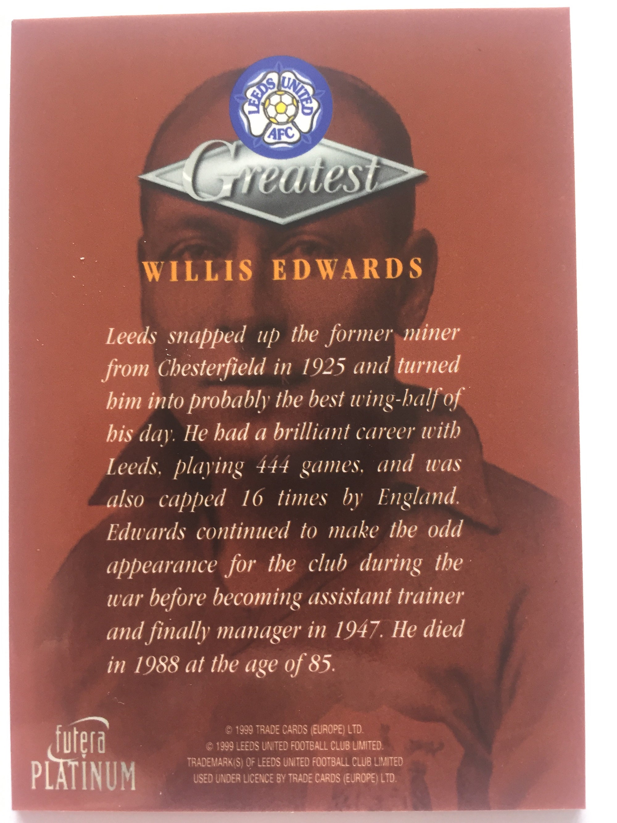 WILLIS EDWARDS - LEEDS UNITED