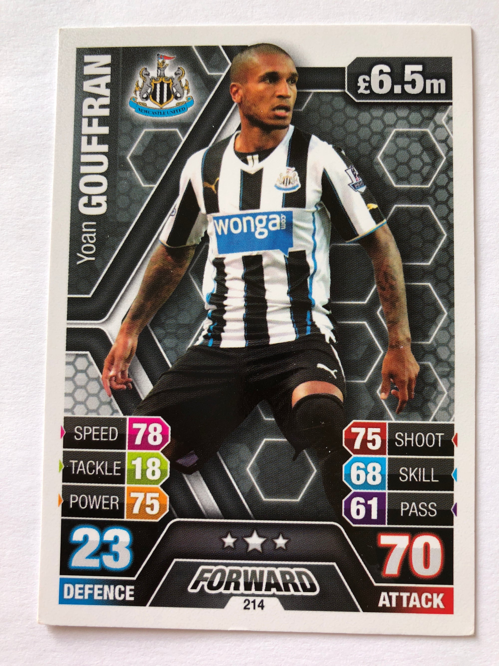 214. YOAN GOUFFRAN - NEWCASTLE UNITED