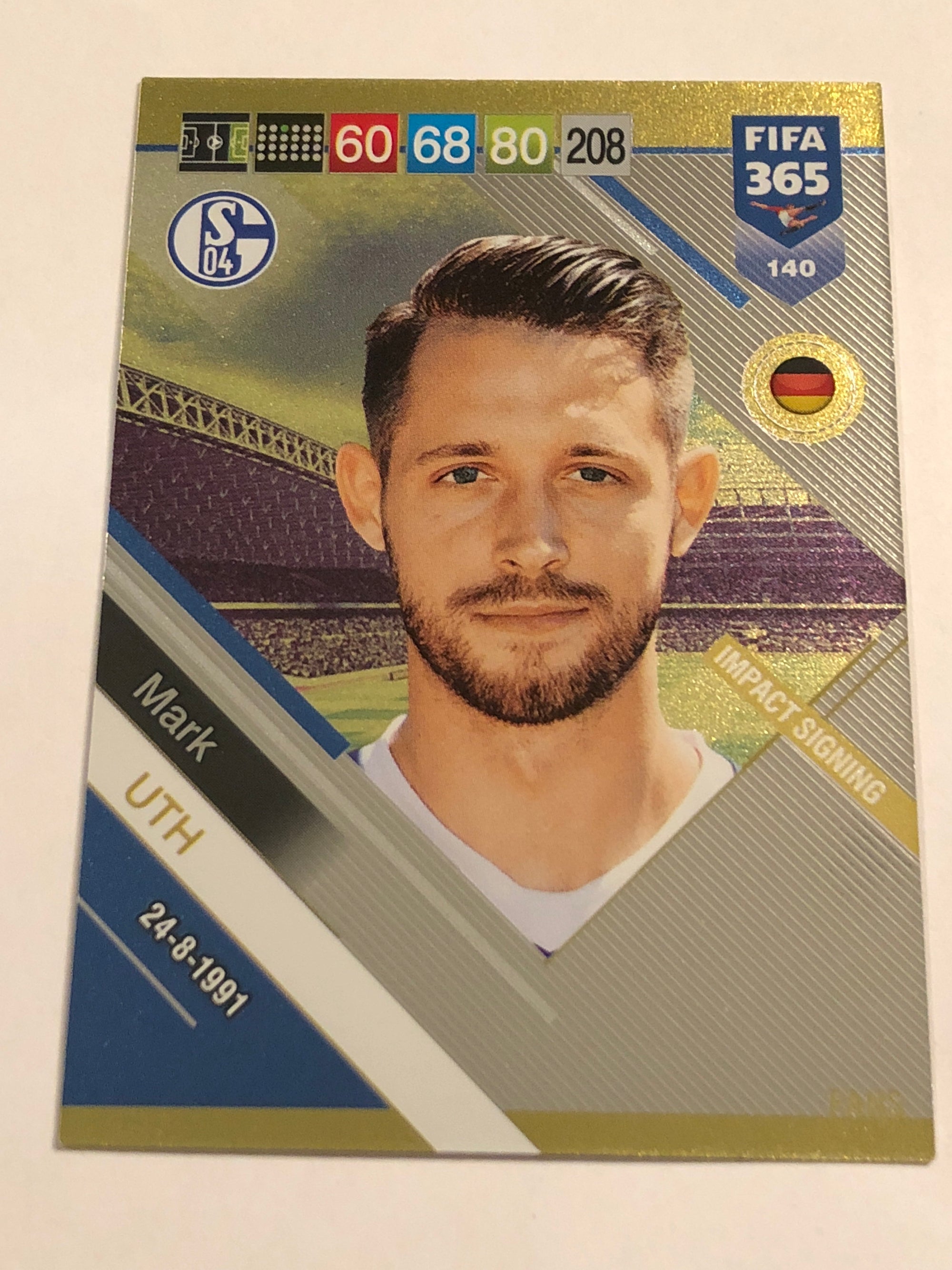 140. MARK UTH - SCHALKE 04 - IMPACT SIGNING