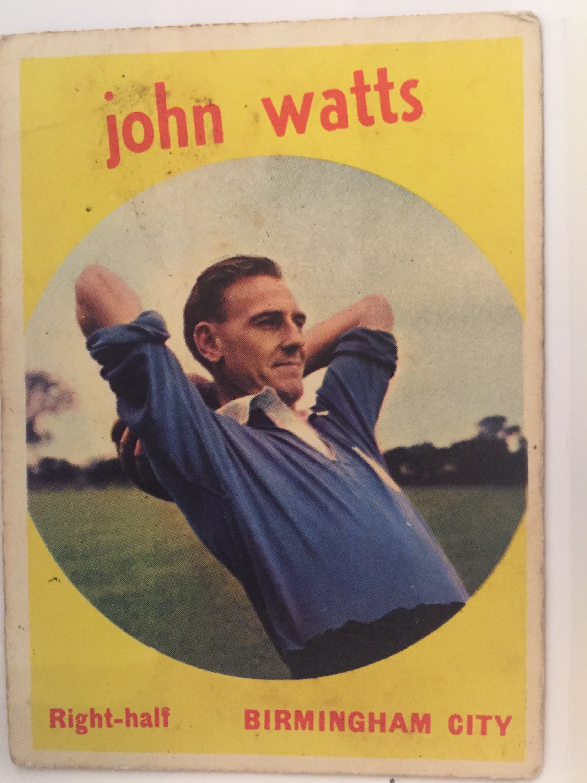 032. JOHN WATTS - BIRMINGHAM CITY