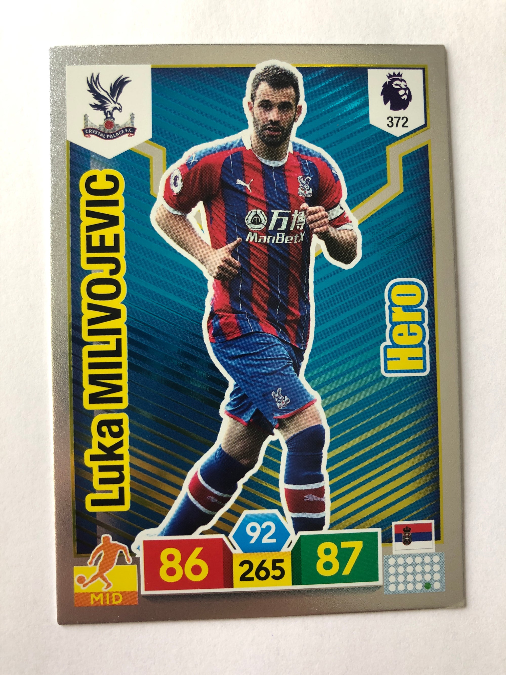 372. LUKA MILIVOJEVIC - CRYSTAL PALACE - HERO