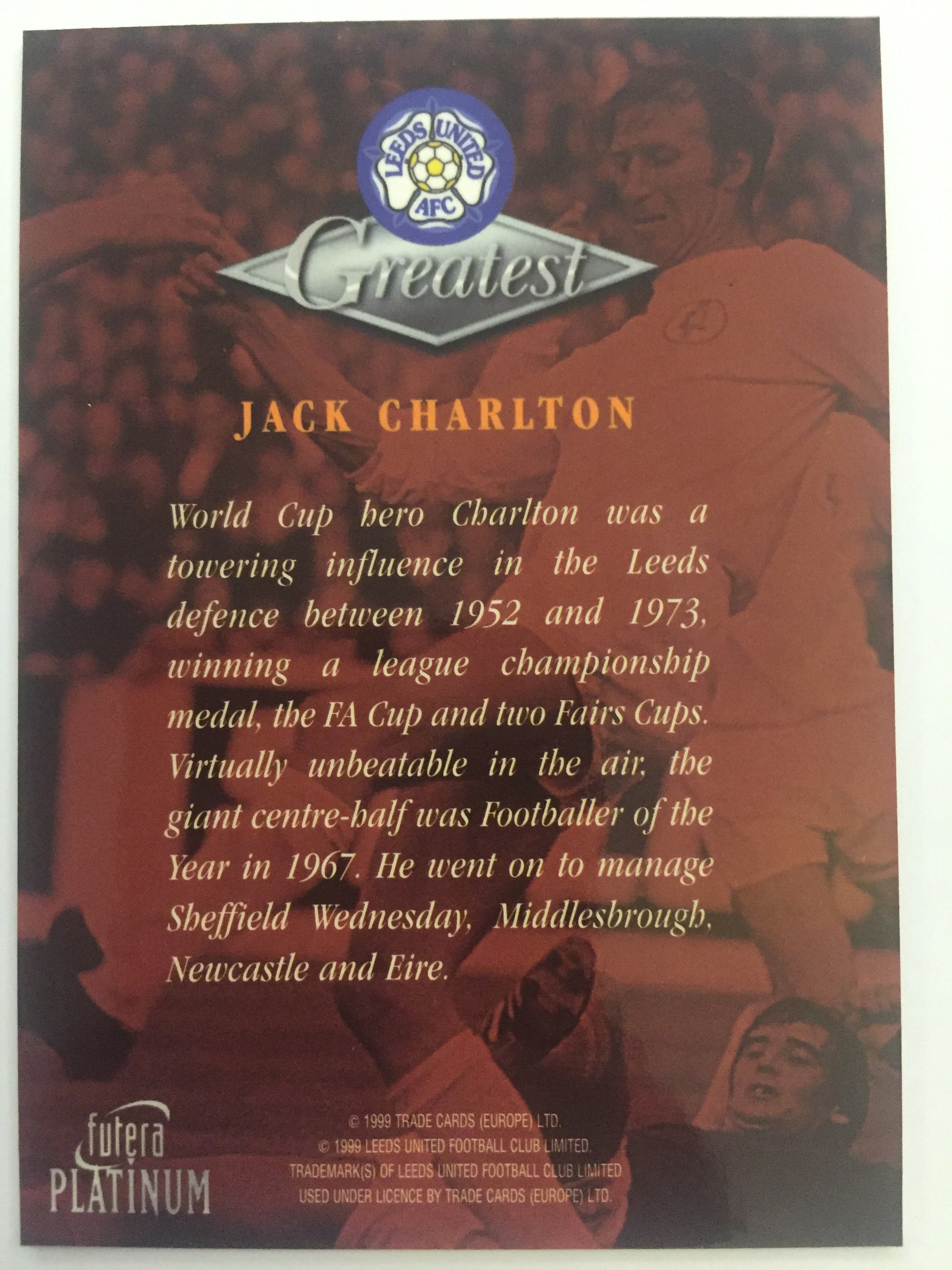 JACK CHARLTON - LEEDS UNITED