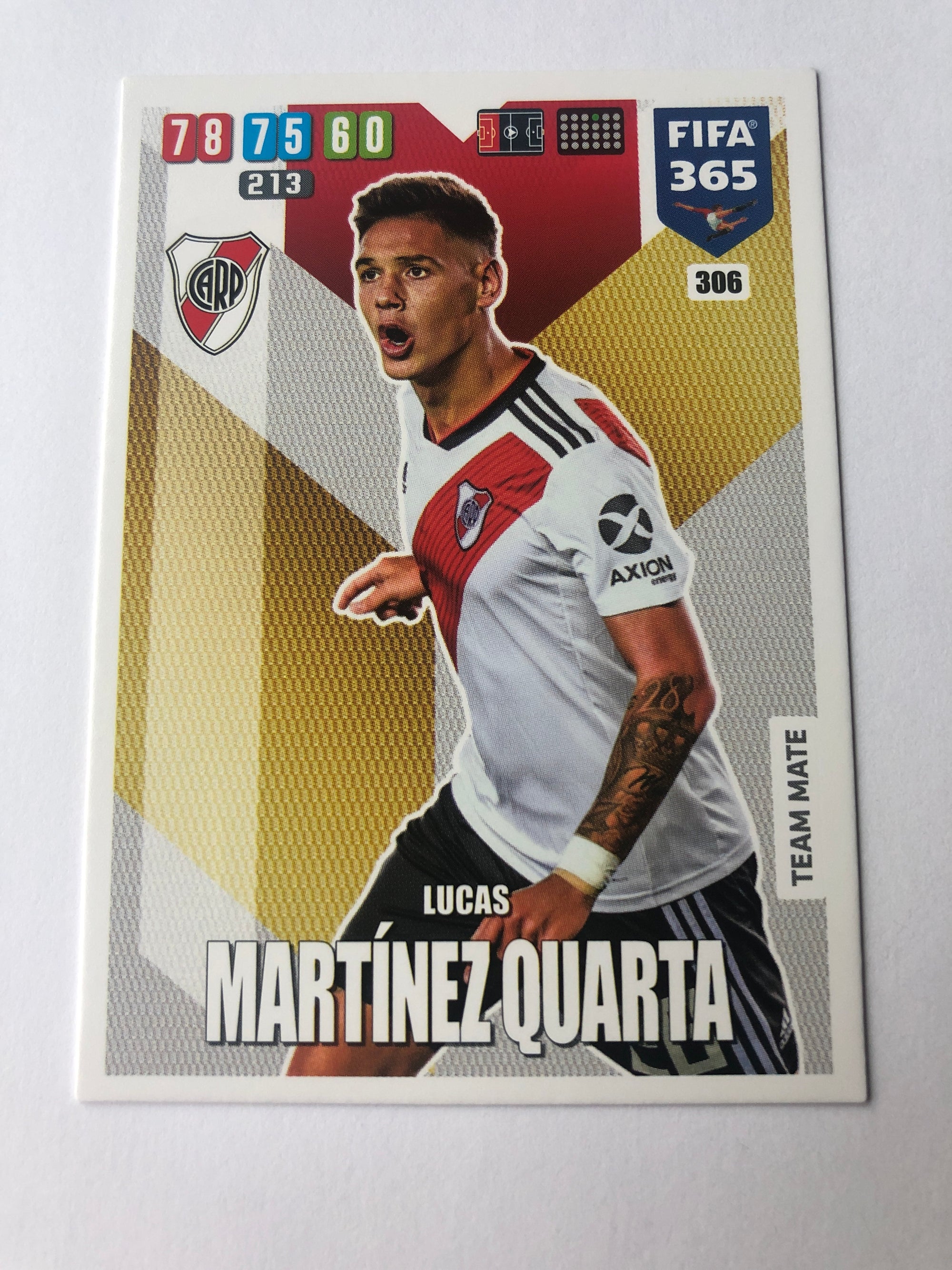 306. LUCAS MARTINEZ QUARTA - RIVER PLATE - TEAM MATE