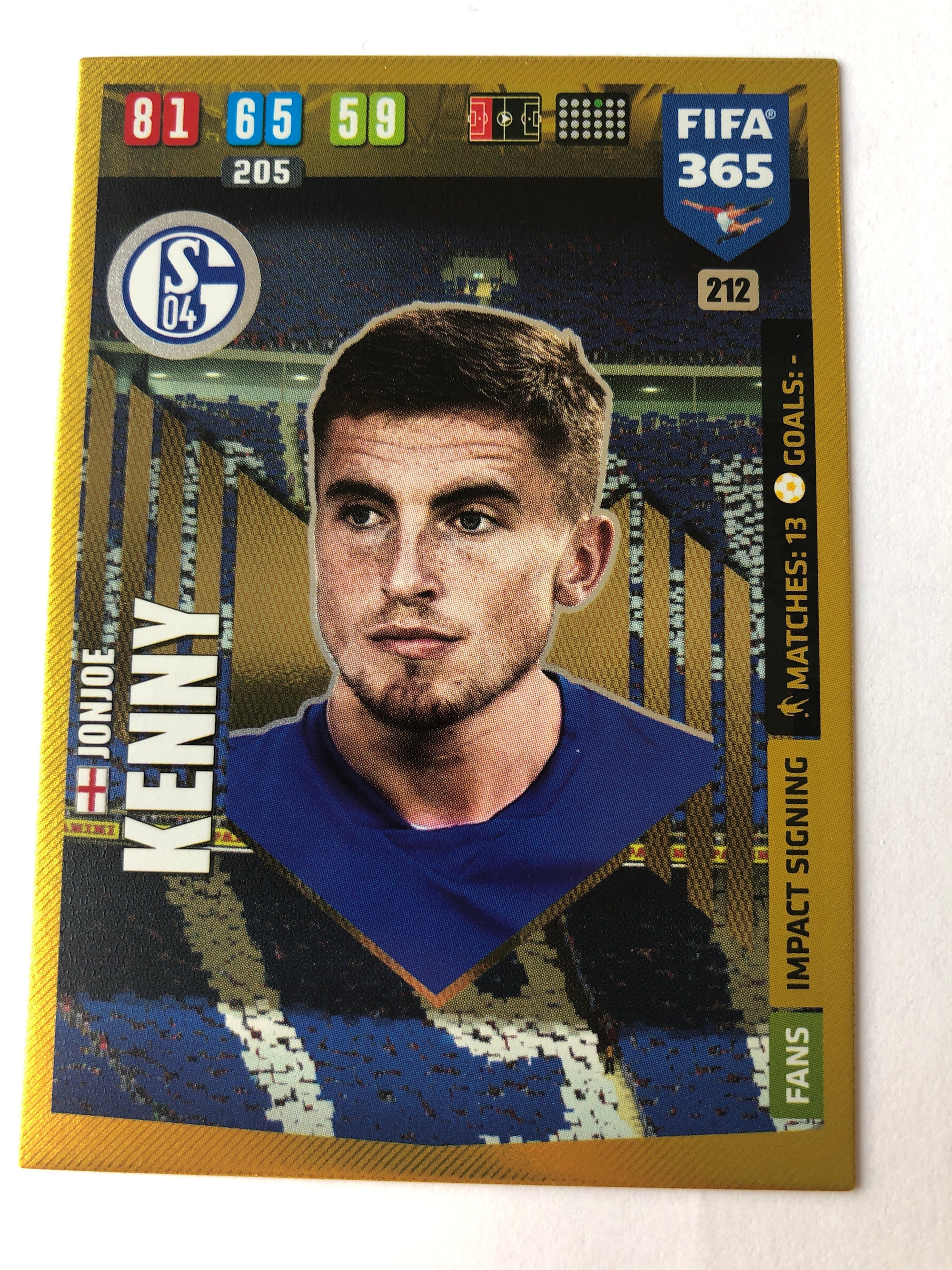 212. JONJOE KENNY - SCHALKE 04 - FANS IMPACT SIGNING